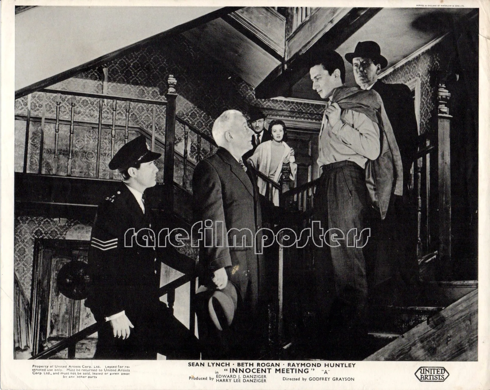 INNOCENT MEETING 1959 Sean Lynch, Raymond Huntley 2 UK 10x8 LOBBY CARDS, изображение 2