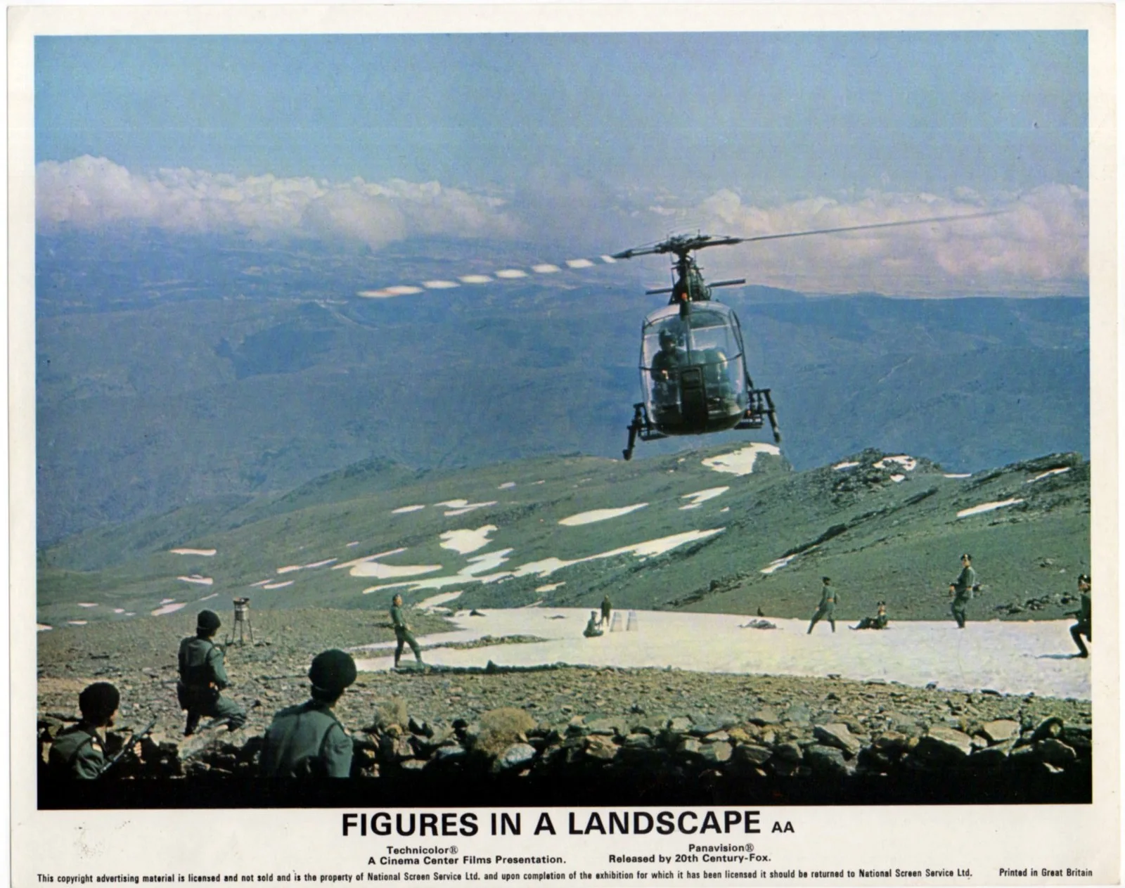 FIGURES IN A LANDSCAPE 1970 Robert Shaw, Malcolm McDowell UK 10x8 LOBBY SET, изображение 2