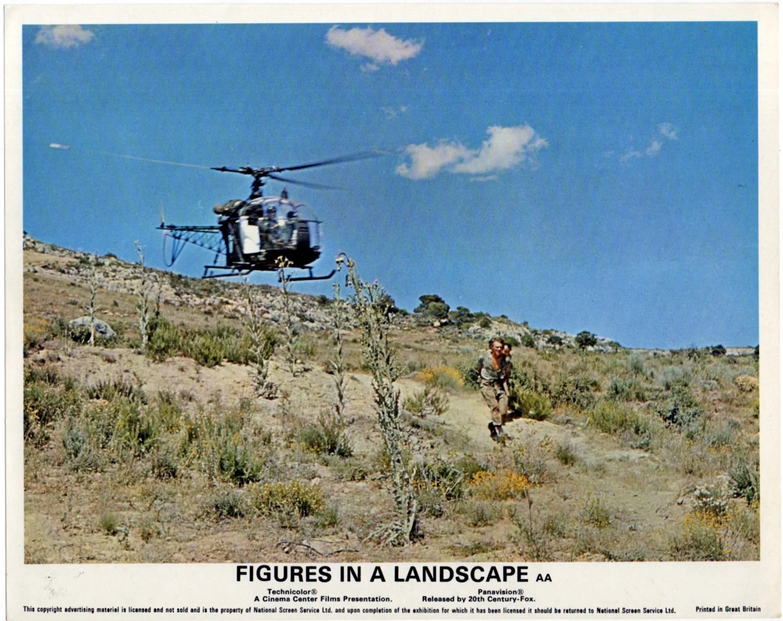FIGURES IN A LANDSCAPE 1970 Robert Shaw, Malcolm McDowell UK 10x8 LOBBY SET, изображение 3