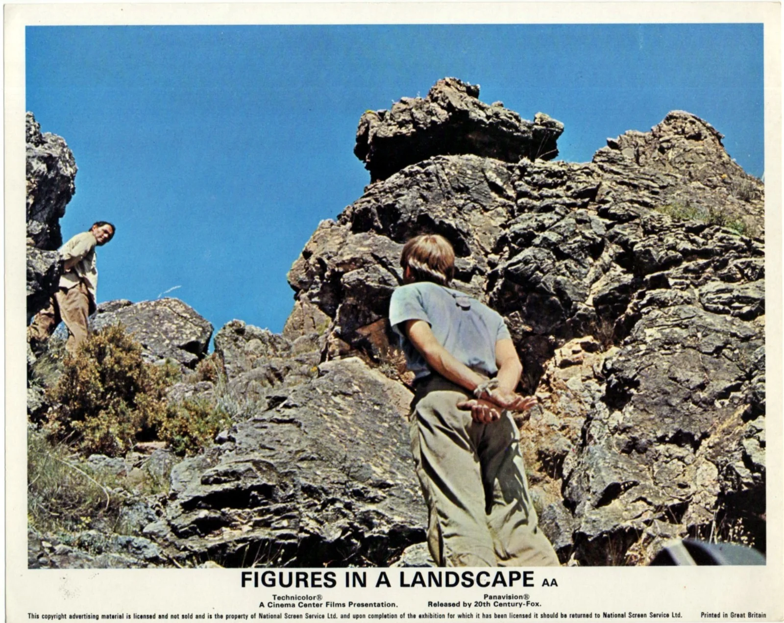 FIGURES IN A LANDSCAPE 1970 Robert Shaw, Malcolm McDowell UK 10x8 LOBBY SET, изображение 5