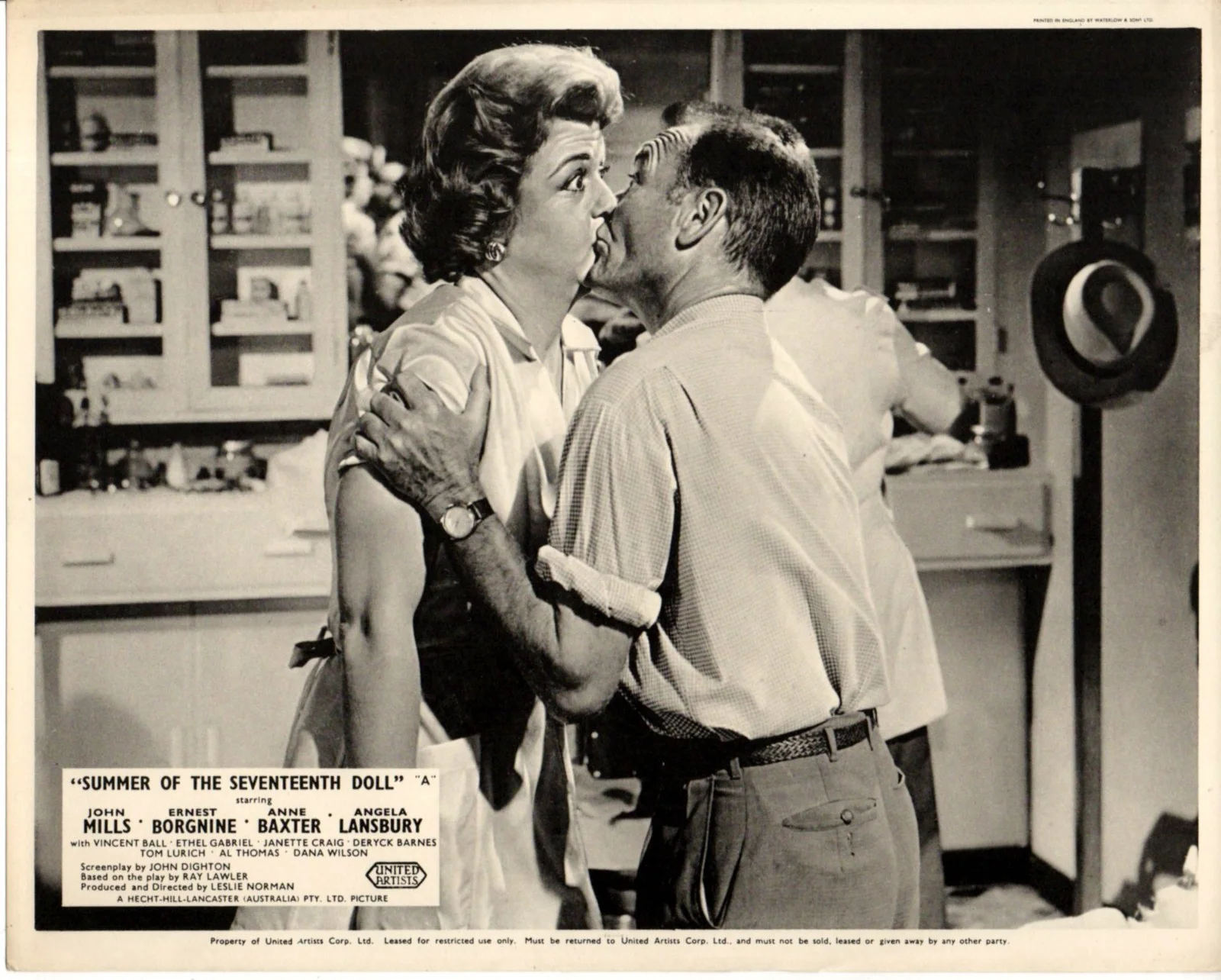 SUMMER OF THE SEVENTEENTH DOLL 1959 John Mills Ernest Borgnine 6 LOBBY CARDS, изображение 3