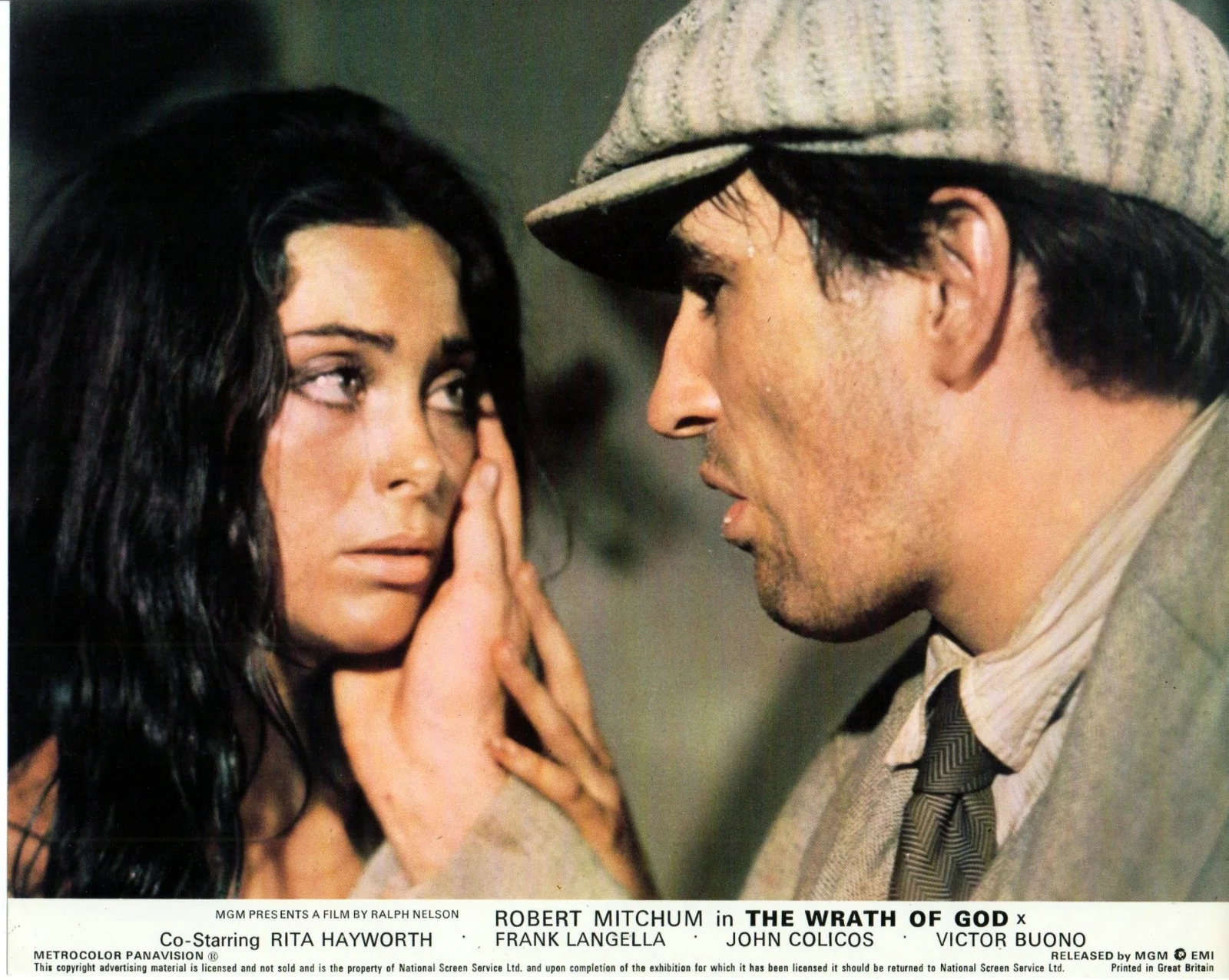 WRATH OF GOD 1972 Robert Mitchum, Frank Langella Rita Hayworth UK 10x8 LOBBY SET, изображение 5