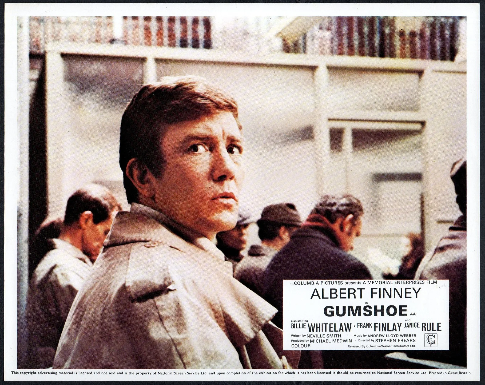 GUMSHOE 1971 Albert Finney, Billie Whitelaw, Frank Finlay UK 10x8 LOBBY SET, изображение 3