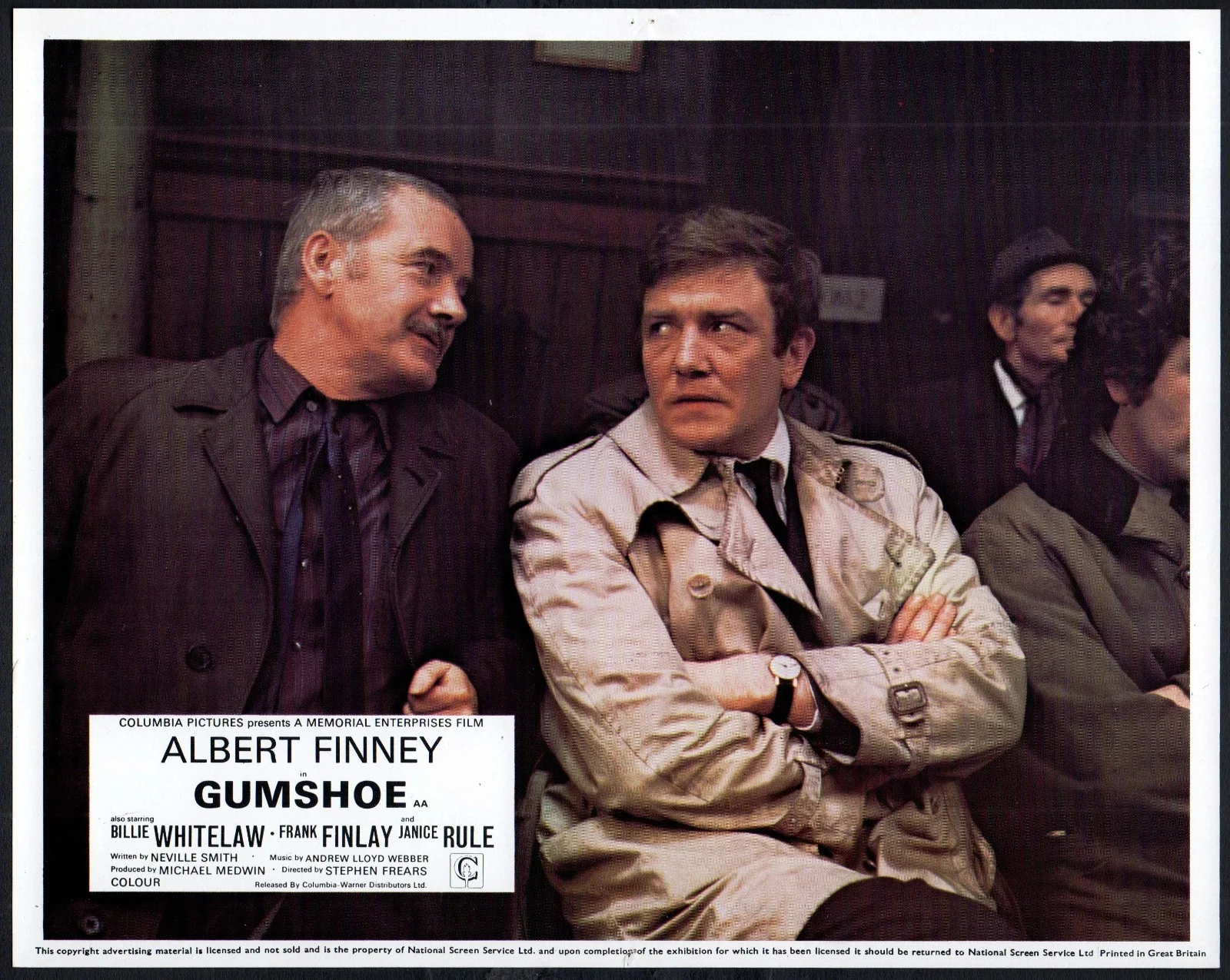 GUMSHOE 1971 Albert Finney, Billie Whitelaw, Frank Finlay UK 10x8 LOBBY SET, изображение 4
