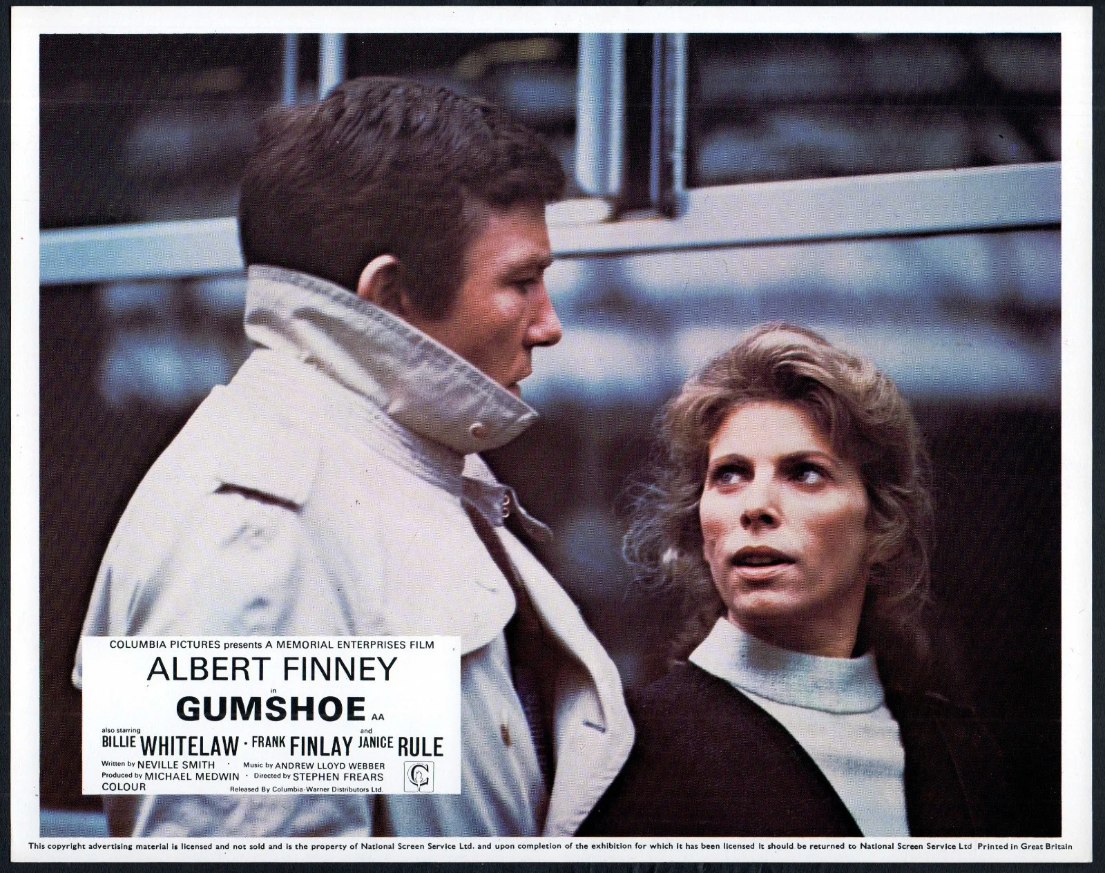 GUMSHOE 1971 Albert Finney, Billie Whitelaw, Frank Finlay UK 10x8 LOBBY SET, изображение 5