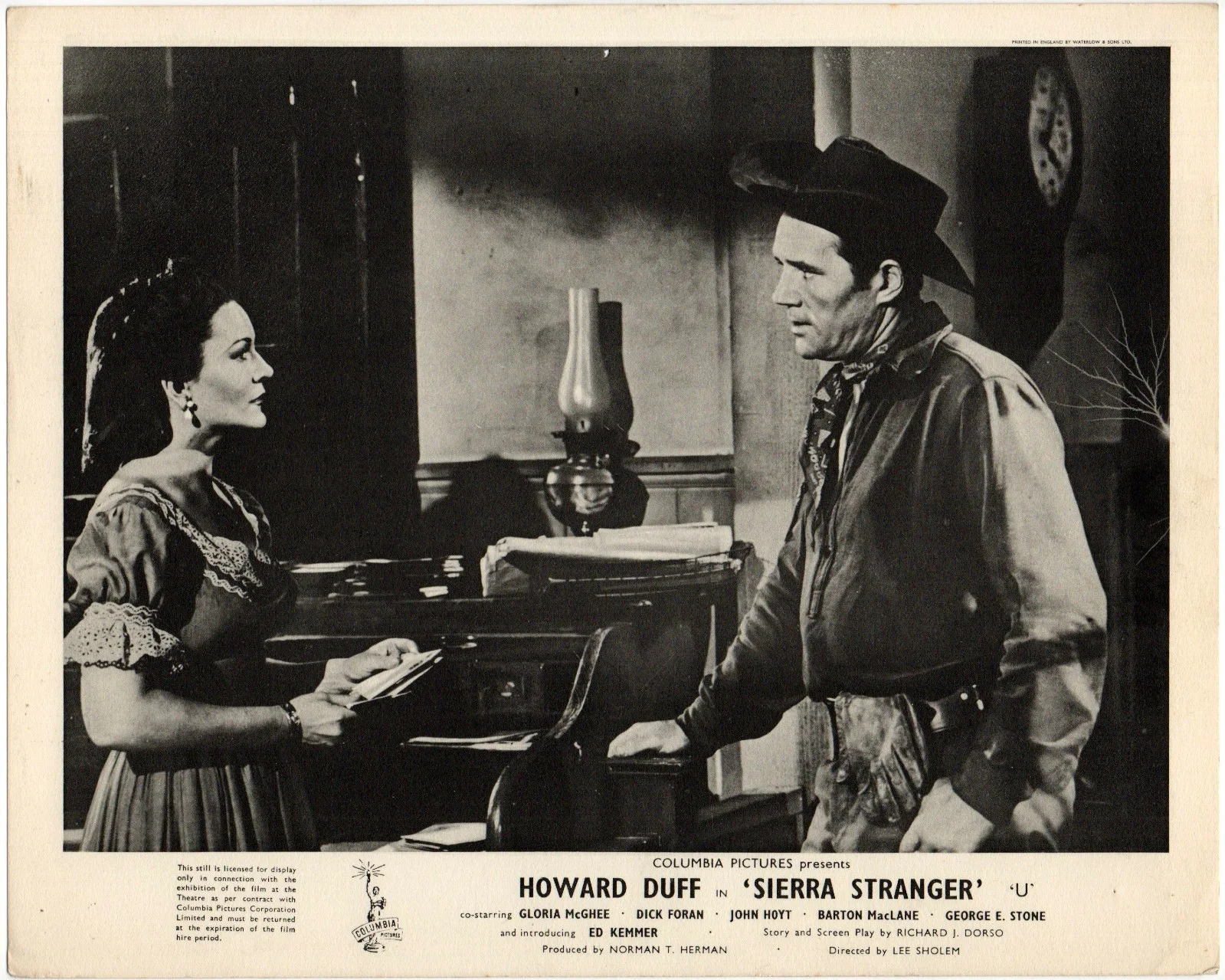 SIERRA STRANGER 1957 Howard Duff, Gloria McGhee, Dick Foran 6 10x8 LOBBY CARDS, image 2