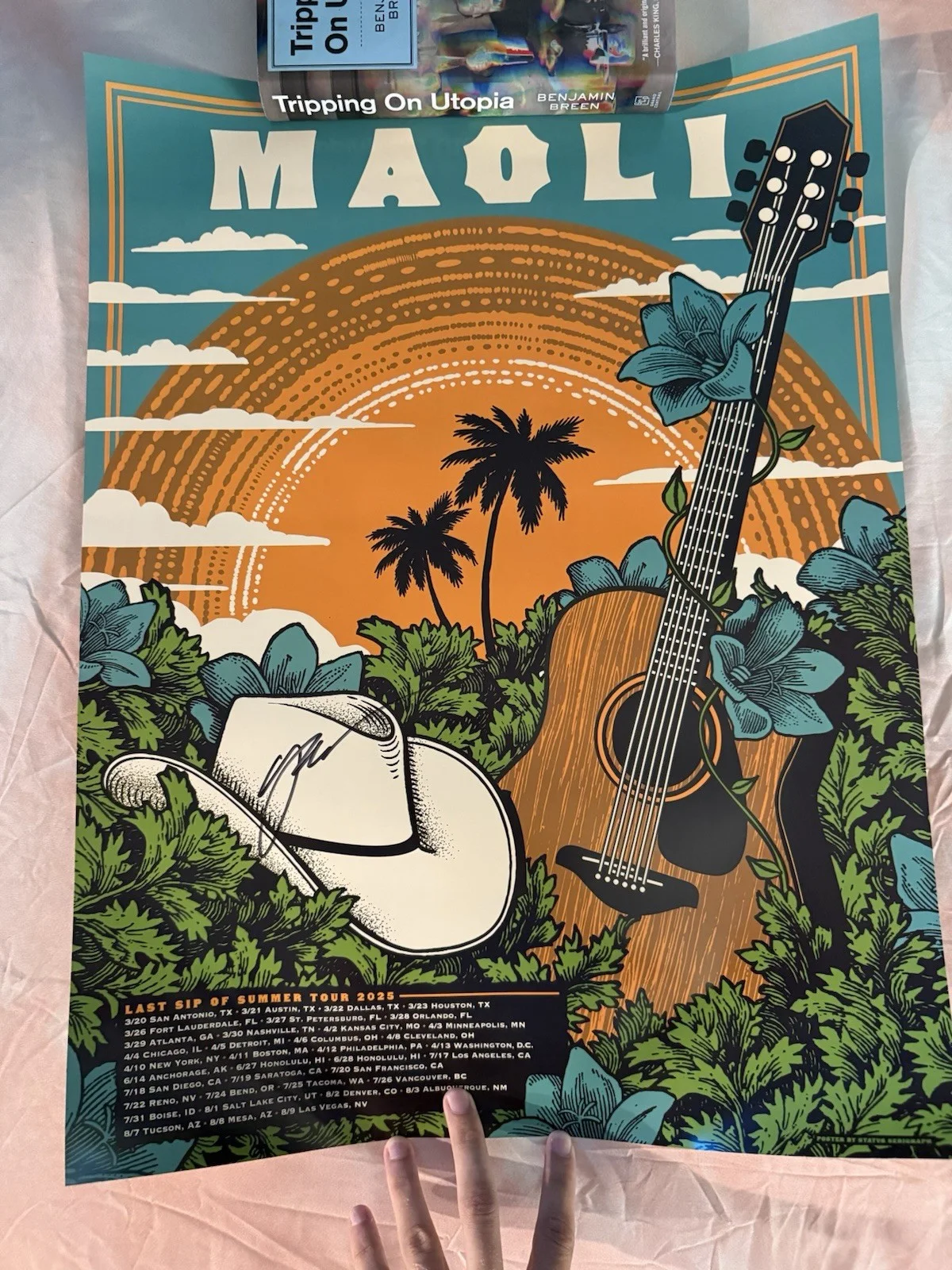 Maoli Last Sip of Summer Tour Autographed Poster, image 3