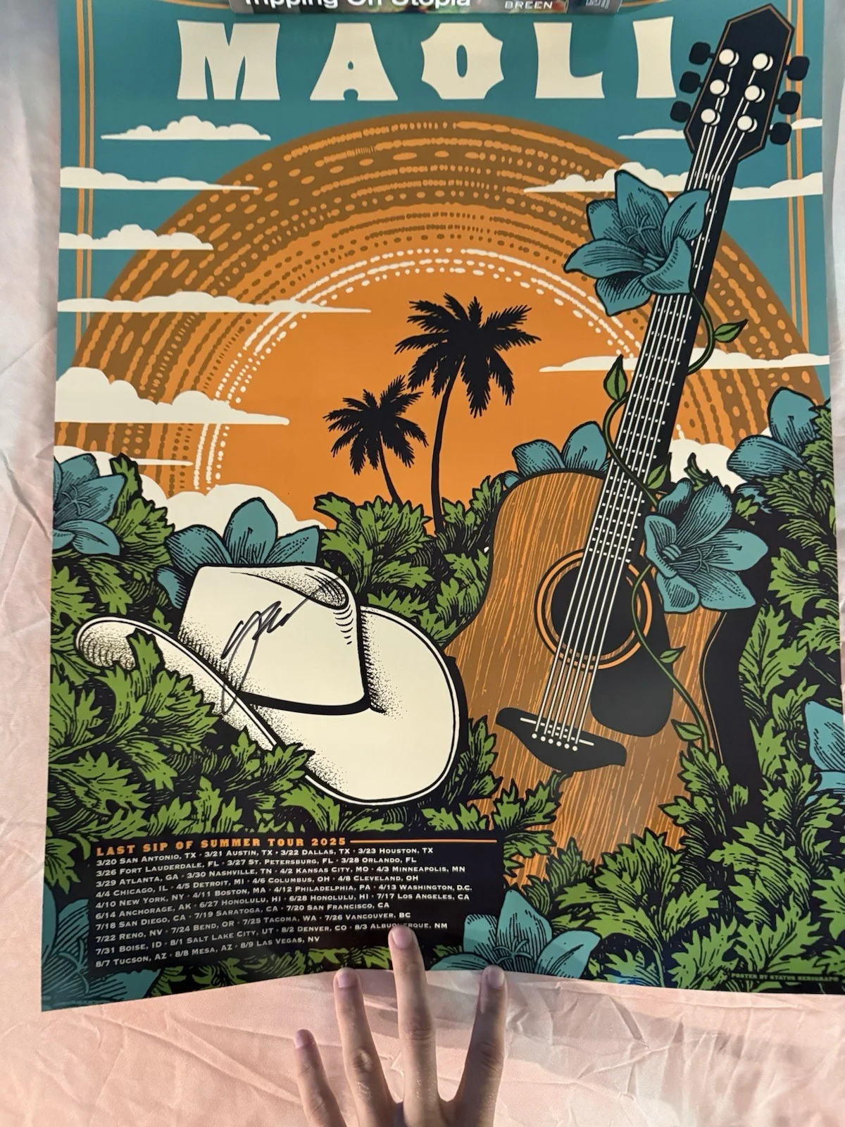 Maoli Last Sip of Summer Tour Autographed Poster, image 4