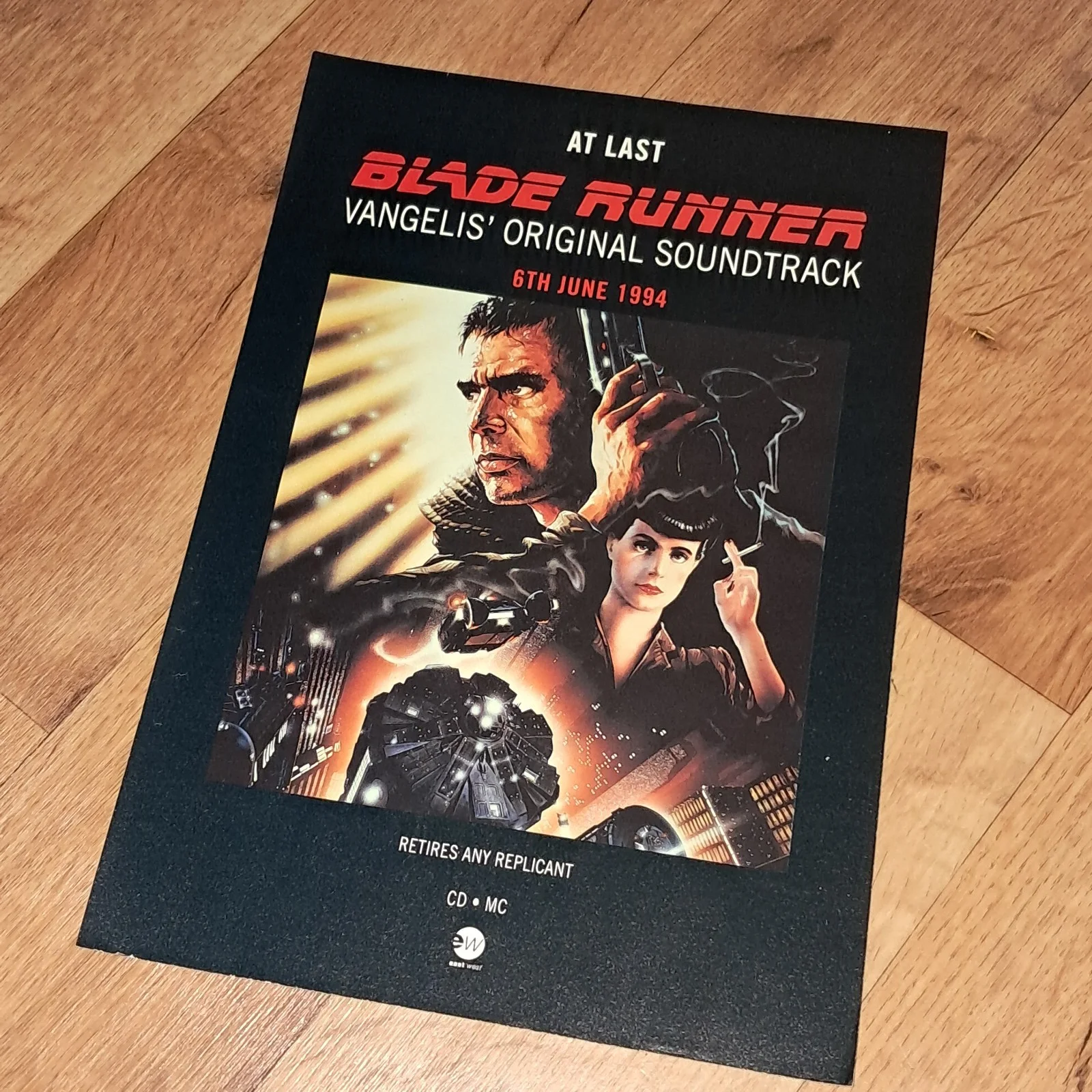 VANGELIS BLADERUNNER soundtrack original 1994 magazine promo advert Electronic, изображение 3