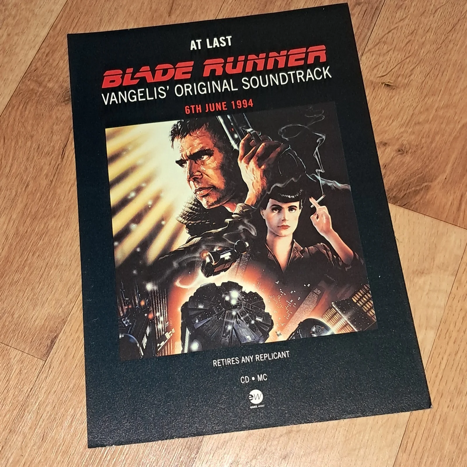 VANGELIS BLADERUNNER soundtrack original 1994 magazine promo advert Electronic, изображение 4