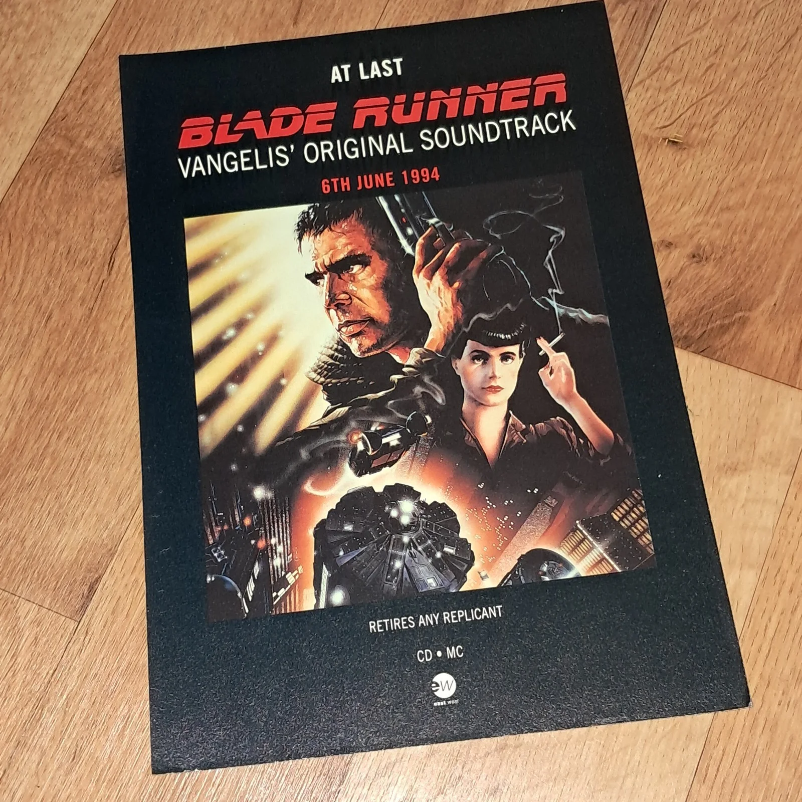 VANGELIS BLADERUNNER soundtrack original 1994 magazine promo advert Electronic, изображение 5
