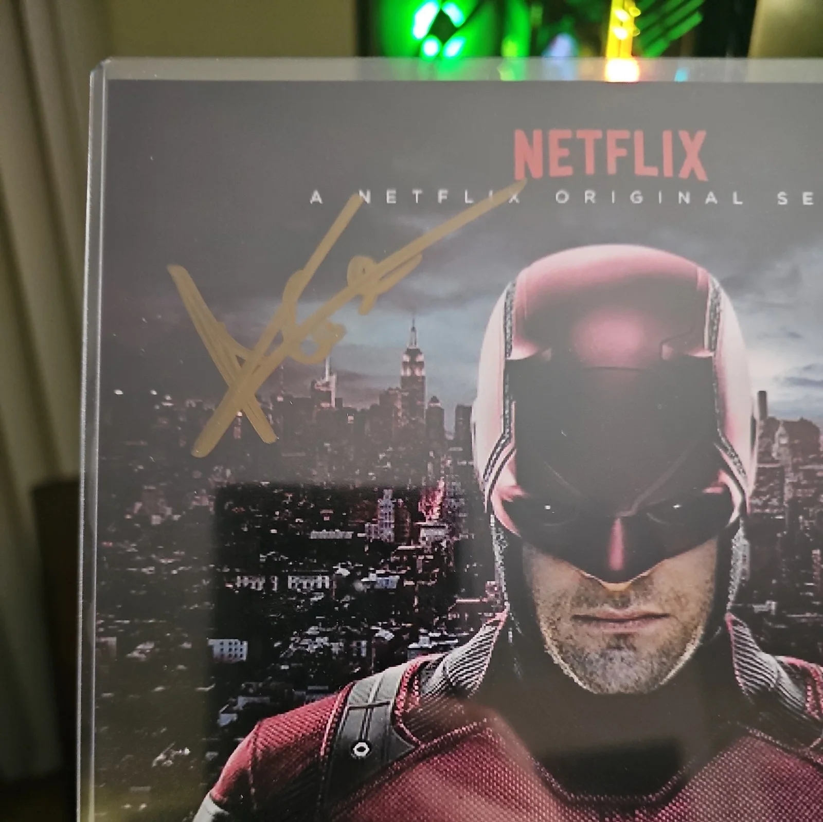 Charlie Cox — Daredevil Netflix TV Show 8x10 & Magic Card CHARLIE COX Autograph Free Shipping, изображение 2