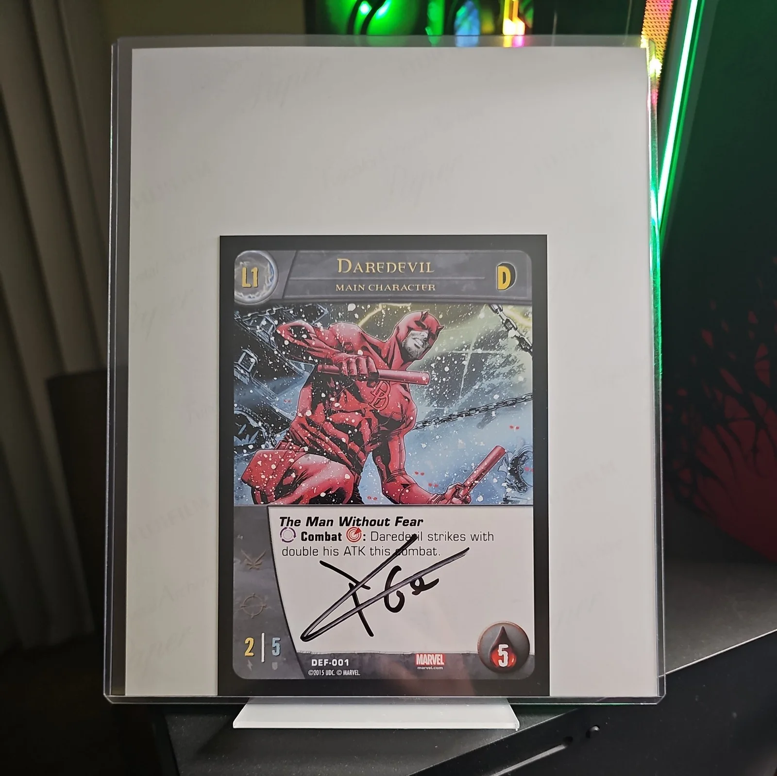 Charlie Cox — Daredevil Netflix TV Show 8x10 & Magic Card CHARLIE COX Autograph Free Shipping, изображение 3