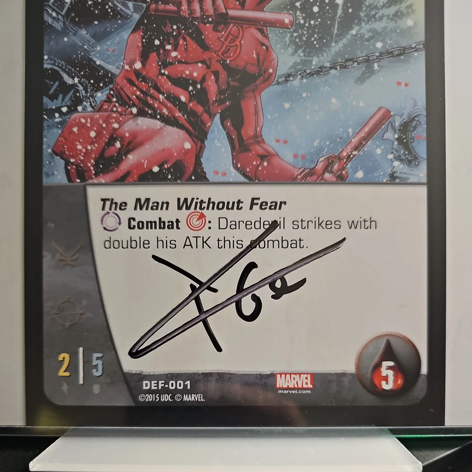 Charlie Cox — Daredevil Netflix TV Show 8x10 & Magic Card CHARLIE COX Autograph Free Shipping, изображение 4