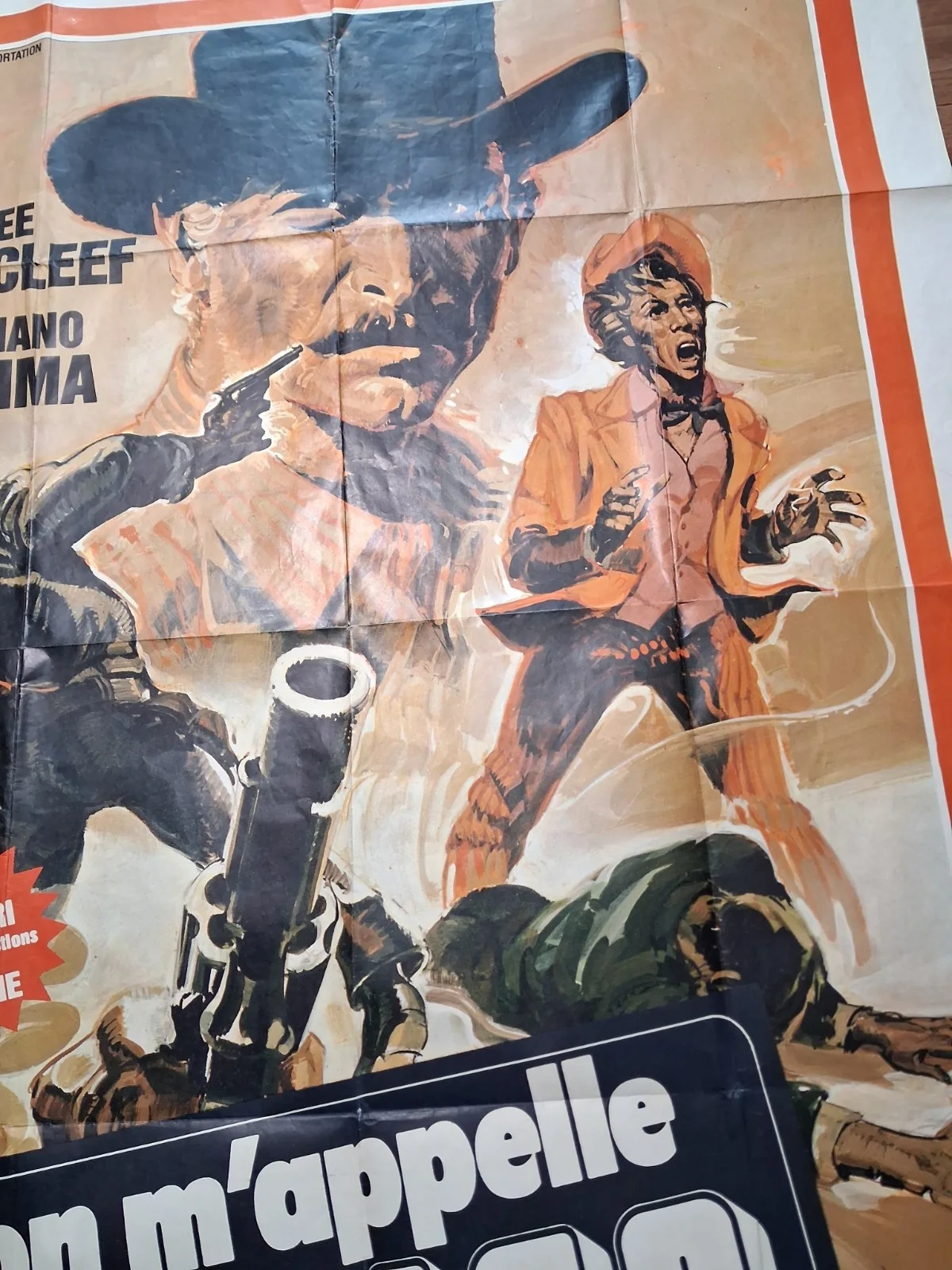 Massive Cinema Poster French, Lee Van Cleef, Day Of Anger 1967, изображение 2