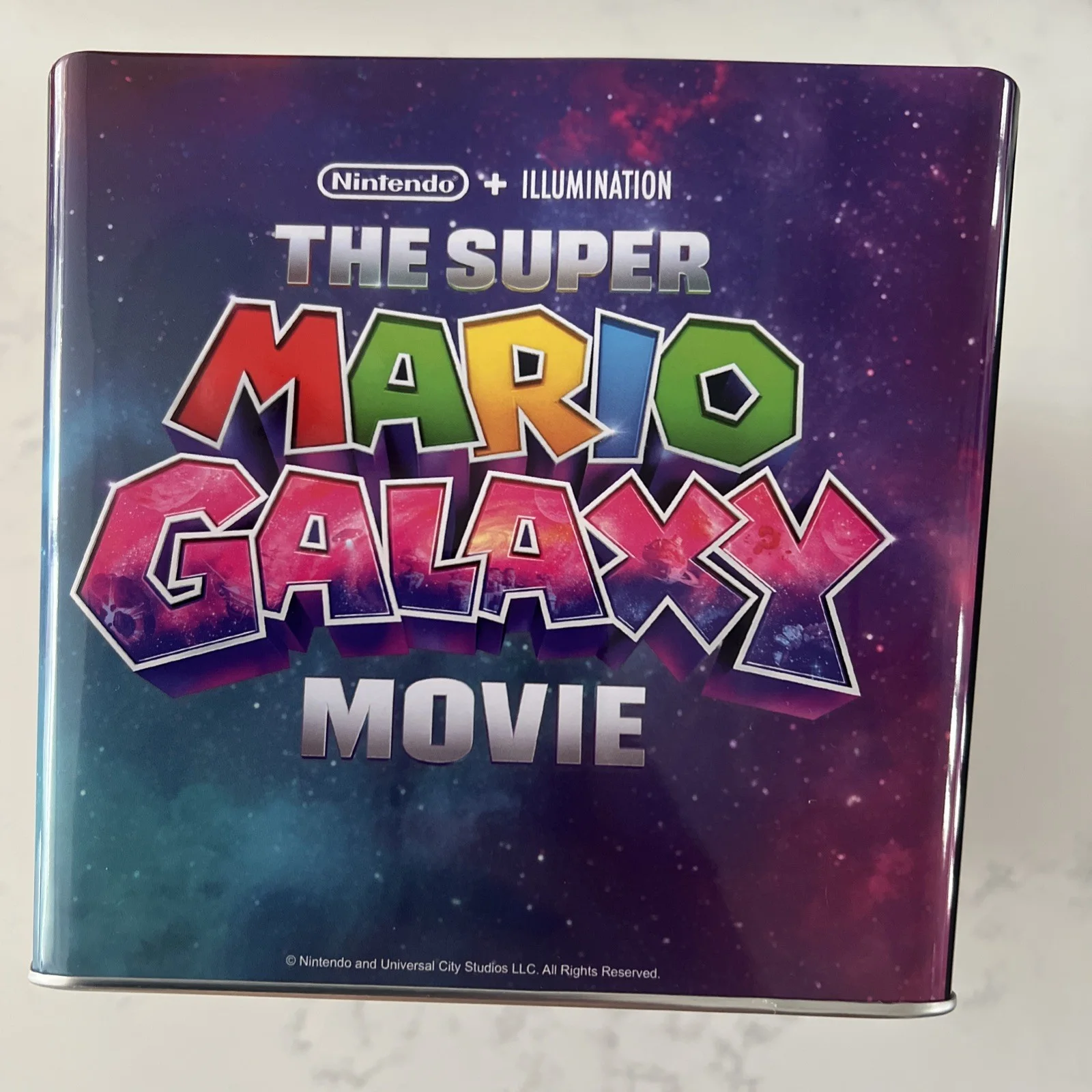 The Super Mario Galaxy Movie Popcorn Bucket Brand New and two cups official, изображение 3