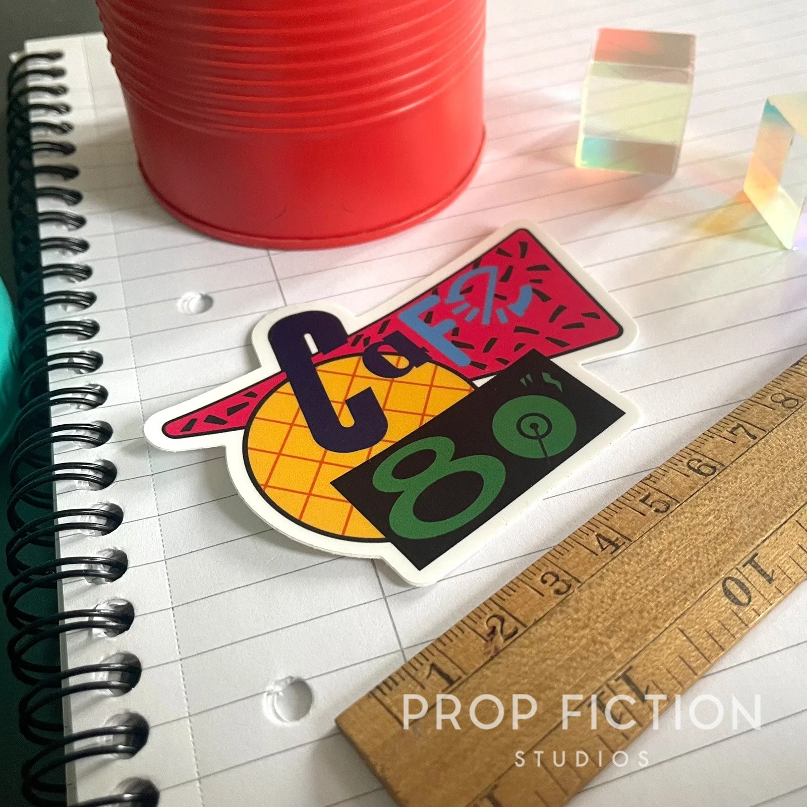 Back to the Future II - Café 80s Prop Laptop Sticker / Set Dressing Decal, image 2