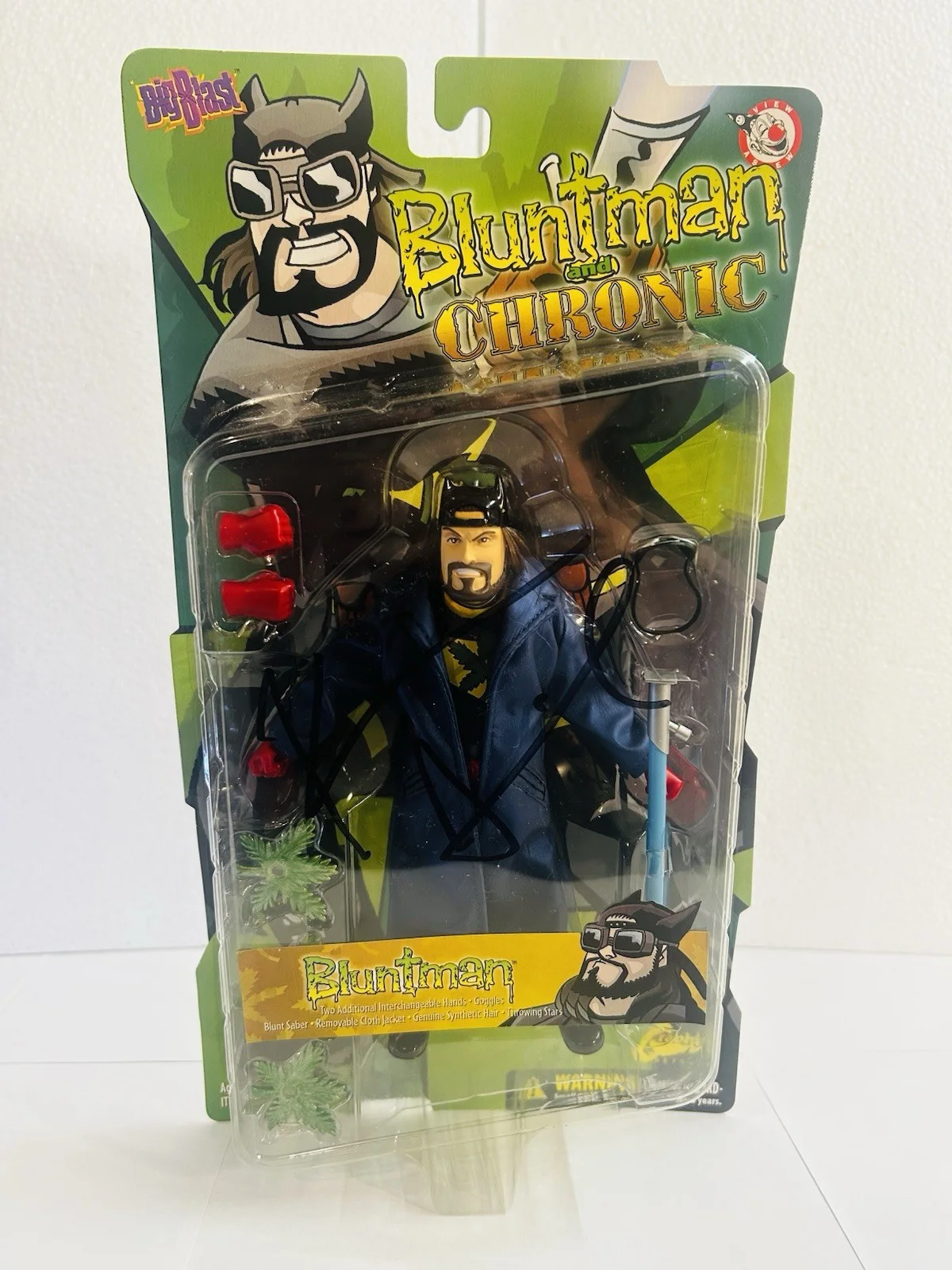 Bluntman and Chronic Kevin Smith Signed Bluntman 2002 Graphitti action figure, image 2