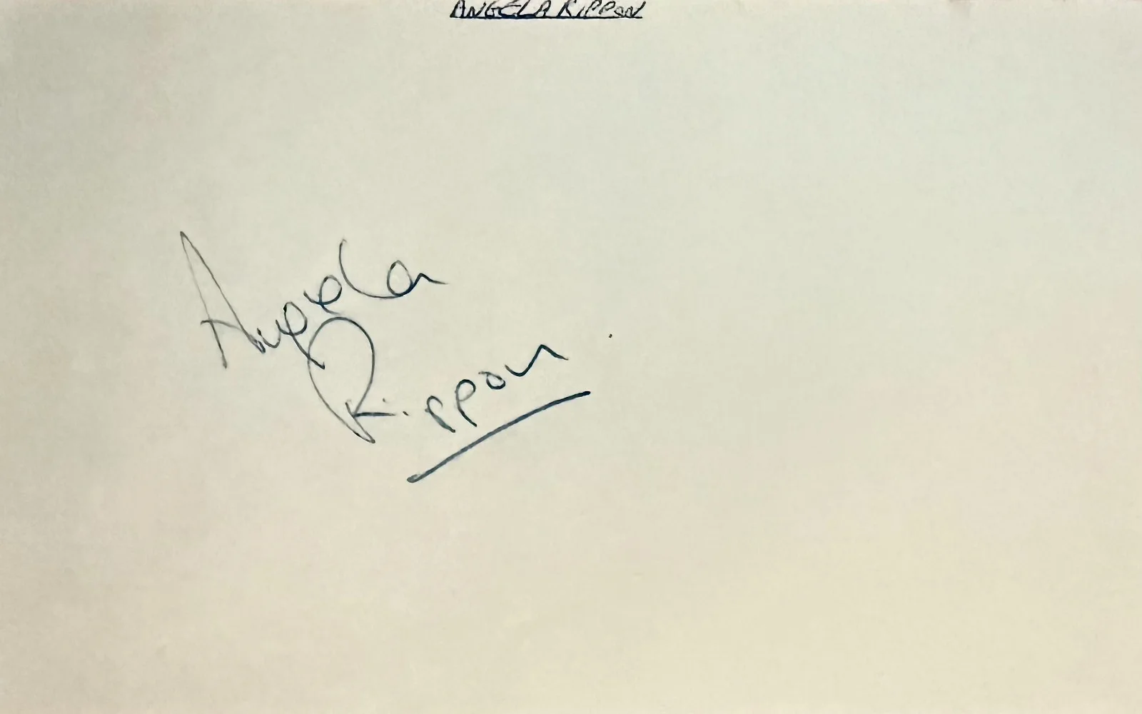 Linda Cunningham, Angela Rippon — LINDA CUNNINGHAM & ANGELA RIPPON Dual Signed Autograph 3x5 ALBUM PAGE BENNY HILL, изображение 4
