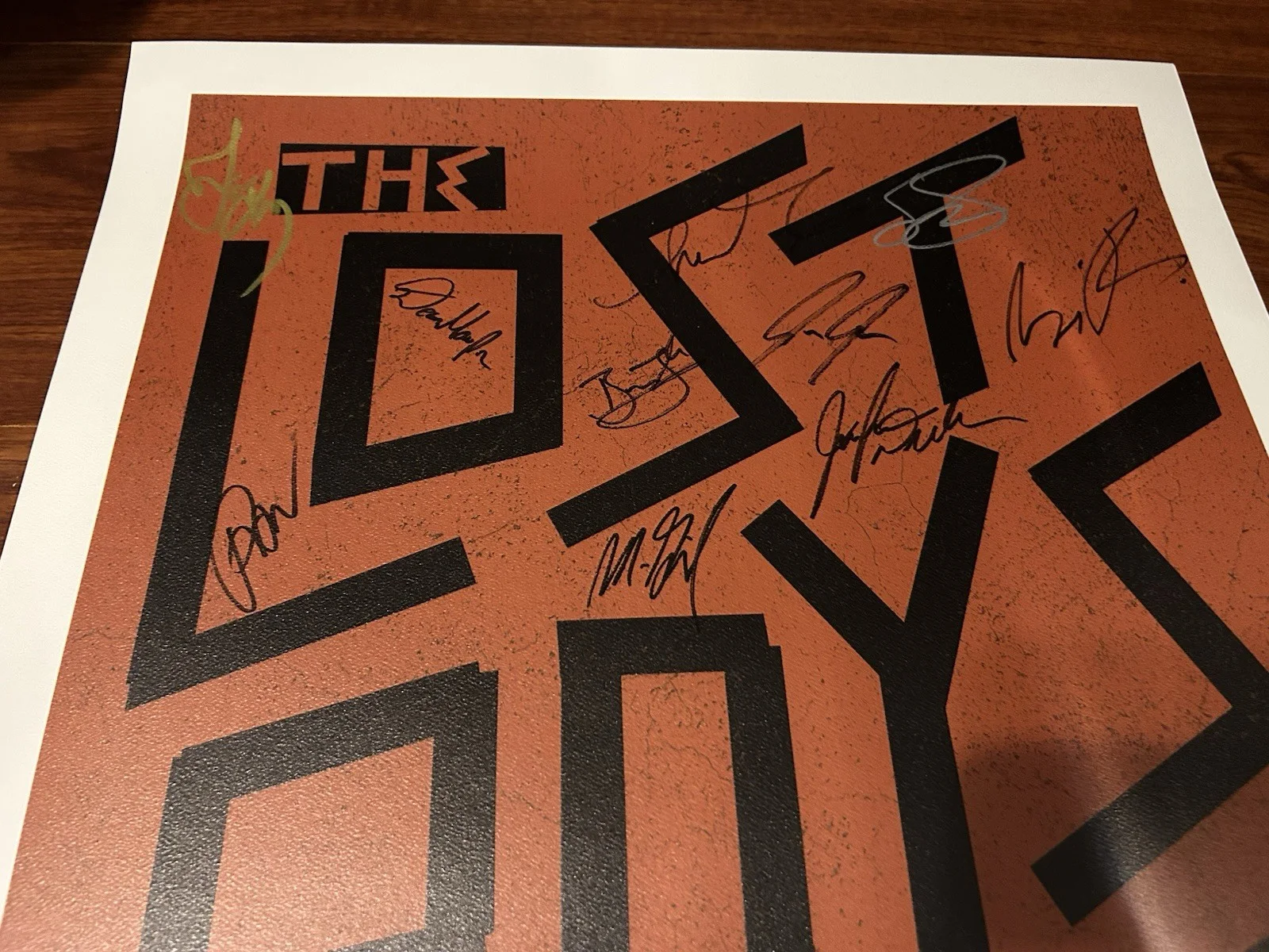 OFFICIAL THE LOST BOYS MUSICAL SIGNED X10 OBC THEATRE NYC BROADWAY POSTER, изображение 2