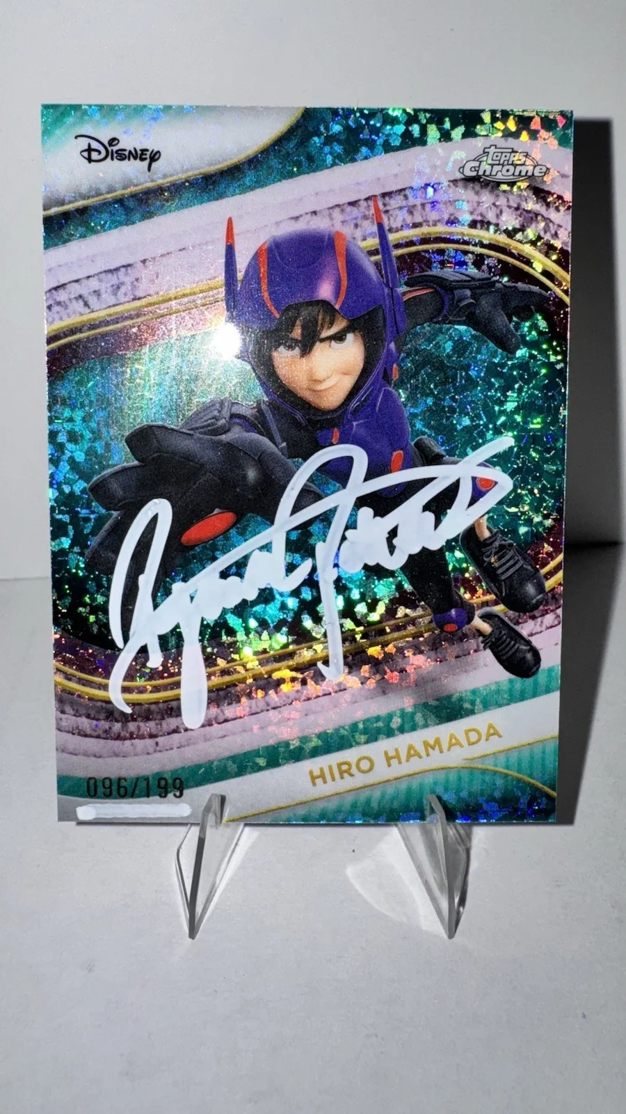 Ryan potter Autographed Hiro Hamada Card, изображение 2