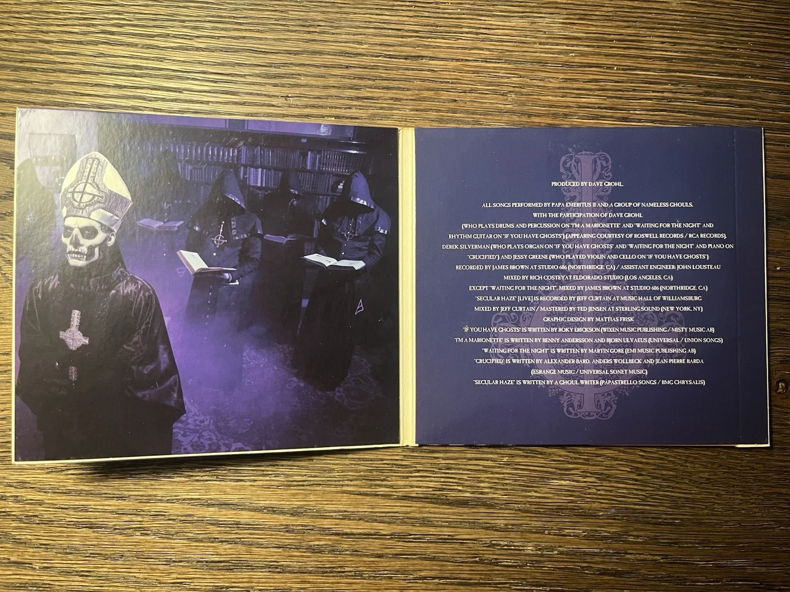 SIGNED Ghost-If You Have Ghost CD Papa Emeritus III Meliora era Nameless Ghouls, image 2