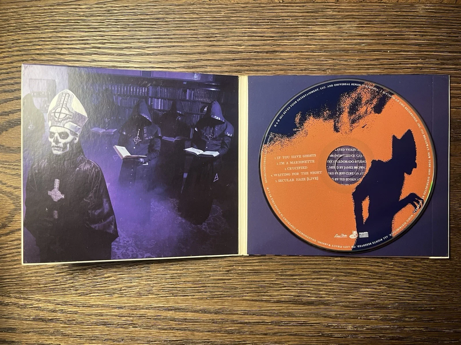 SIGNED Ghost-If You Have Ghost CD Papa Emeritus III Meliora era Nameless Ghouls, image 3