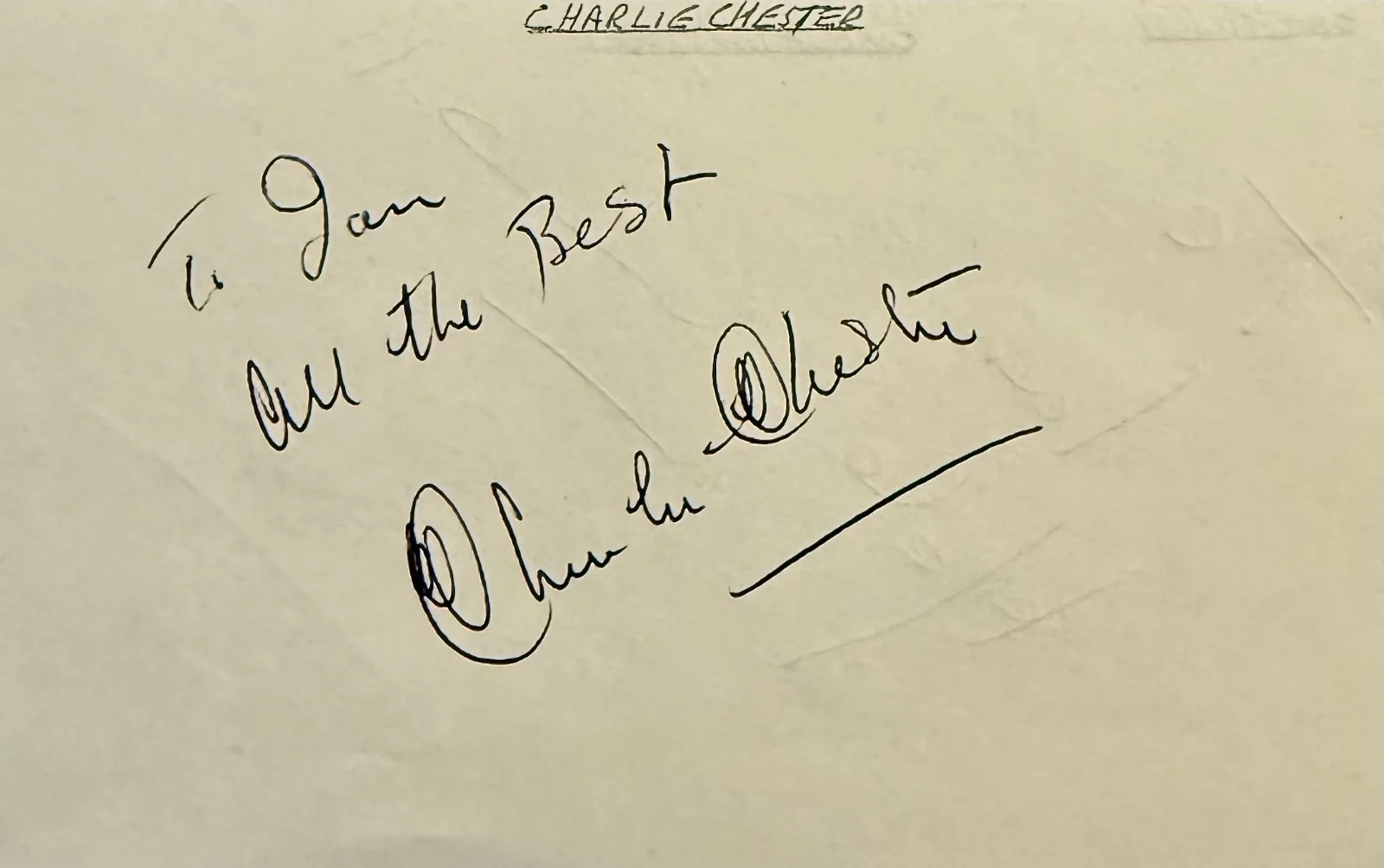 Helen Worth, Charlie Chester — HELEN WORTH & CHARLIE CHESTER Dual Signed Autographed 3x5 ALBUM PAGE DOCTOR WHO, изображение 2