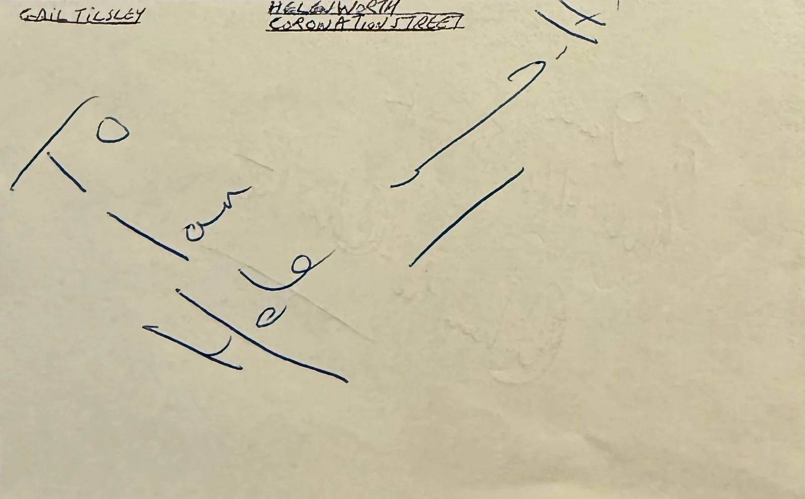 Helen Worth, Charlie Chester — HELEN WORTH & CHARLIE CHESTER Dual Signed Autographed 3x5 ALBUM PAGE DOCTOR WHO, изображение 3