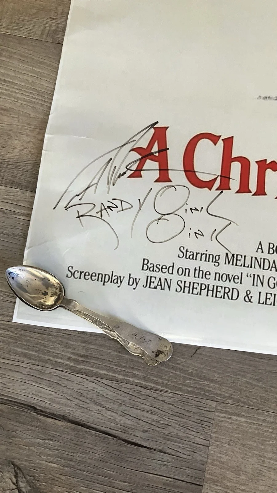 A Christmas Story movie poster - 11 x 17 inches signed by ian pertella, изображение 5