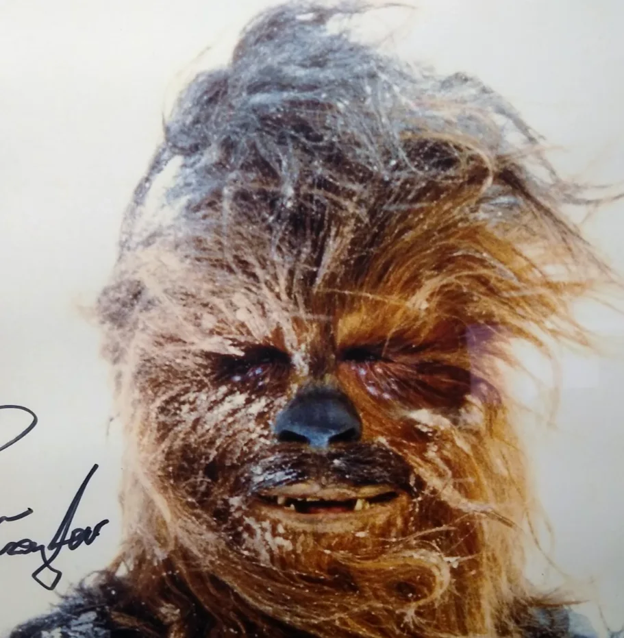 Actor - Peter Mayhew — Peter Mayhew Chewbacca Signed Star Wars Autographed Framed Art 11x17 Photo, изображение 3