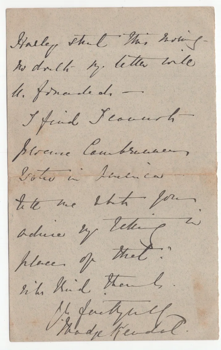 Madge Kendal Signed Letter / Autographed Stage Actress, image 2