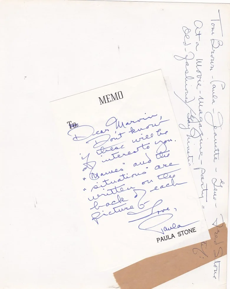 PAULA STONE Original Vintage SIGNED AUTOGRAPHED Handwritten Letter CANDID Photo, image 2