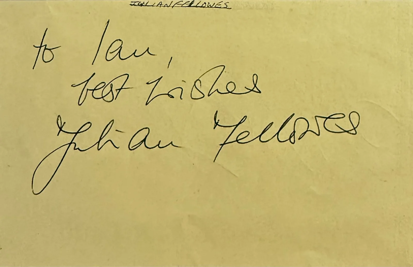 Frank Finlay, Julian Fellowes — FRANK FINLAY & JULIAN FELLOWES Dual Signed Autographed 3"x5" ALBUM PAGE OTHELLO, изображение 4