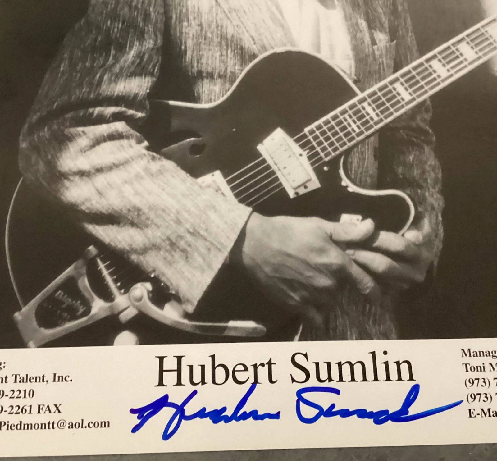 HUBERT SUMLIN Autographed Promo Photo Signed 8x10 Blues Howlin Wolf Guitar, image 3