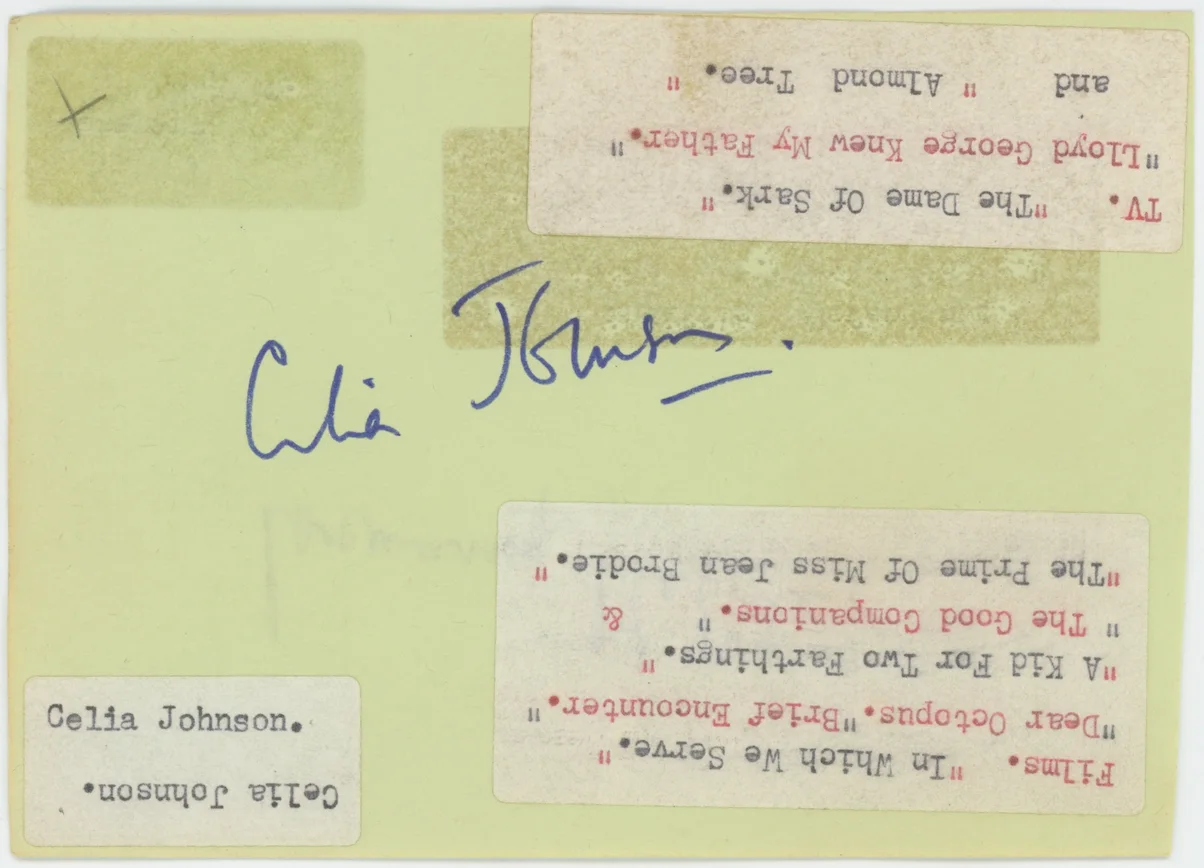 Celia Johnson & Rosemary McHale Autographed Signed Album Page AMCo COA 25793, image 2