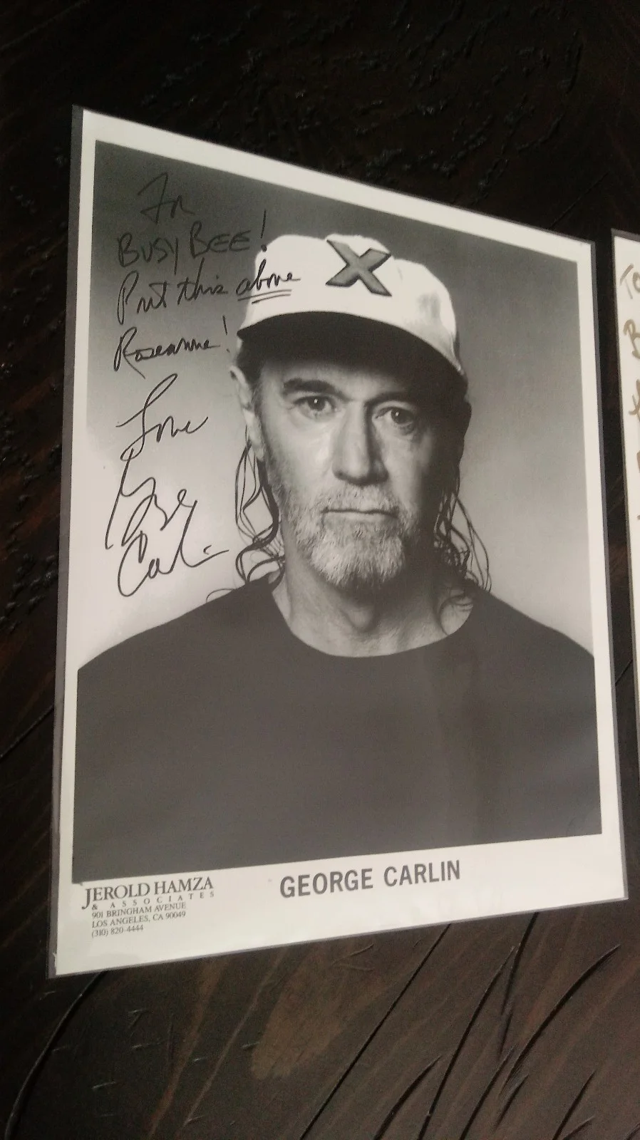 George Carlin, Roseanne — SIGNED SET of 2 George Carlin & Roseanne AUTOGRAPHED Photos HTF Collectible RARE, изображение 5
