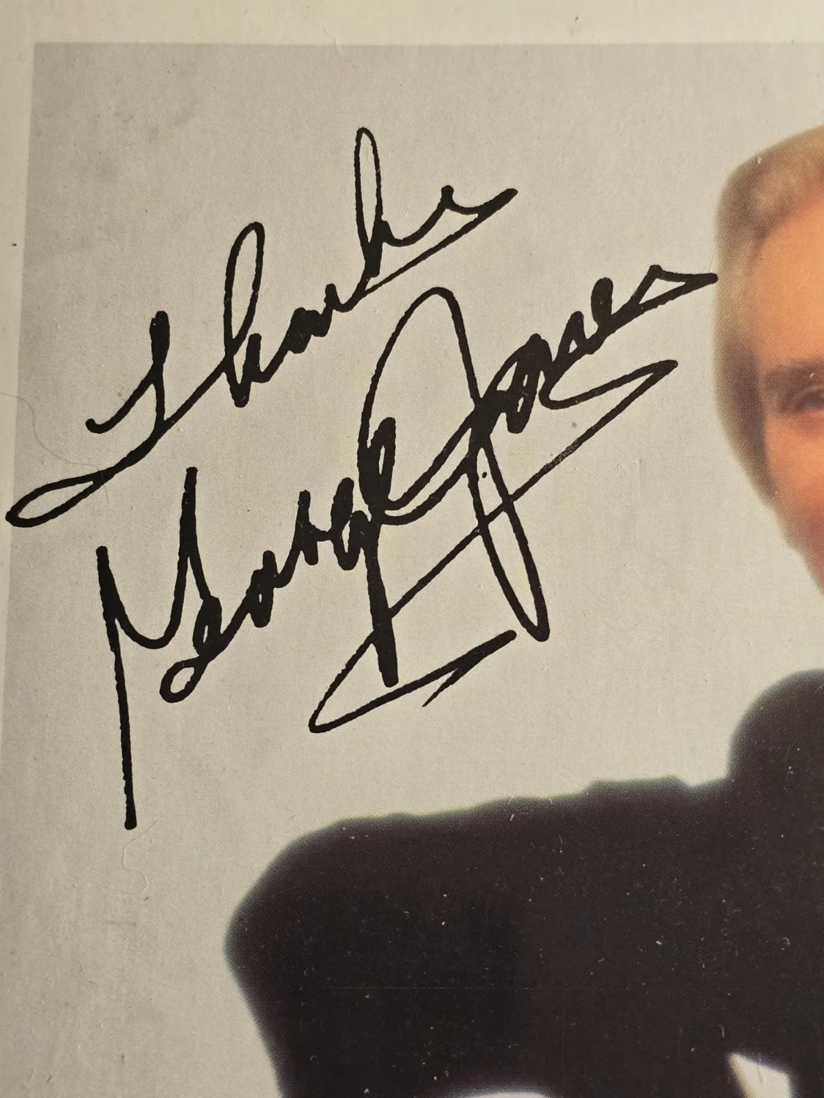 George Jones Autographed 8 x 10 Photograph Country Music legend Signed, изображение 2