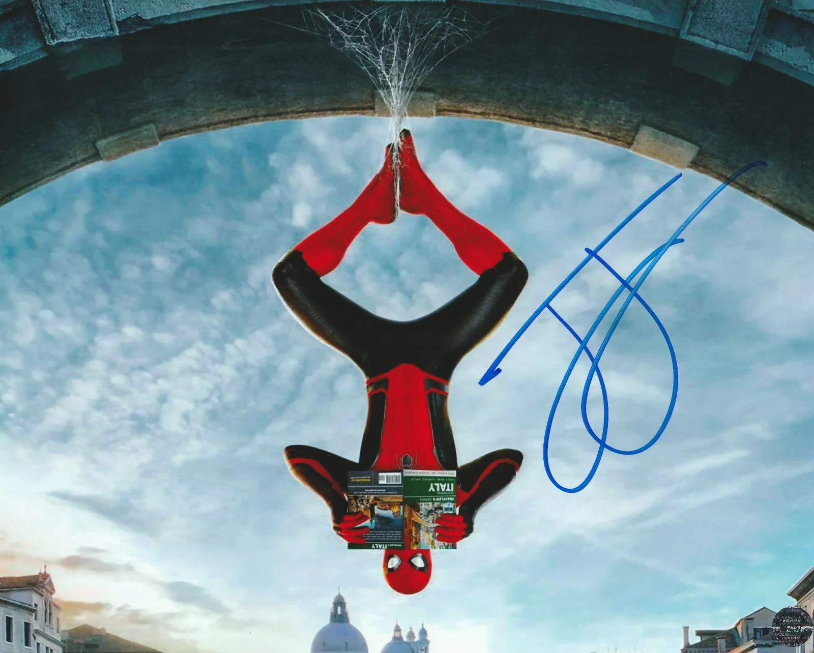 Tom Holland — Tom Holland Autographed Signed Spider-Man 8x10 Photo with COA-Matching Hologram
