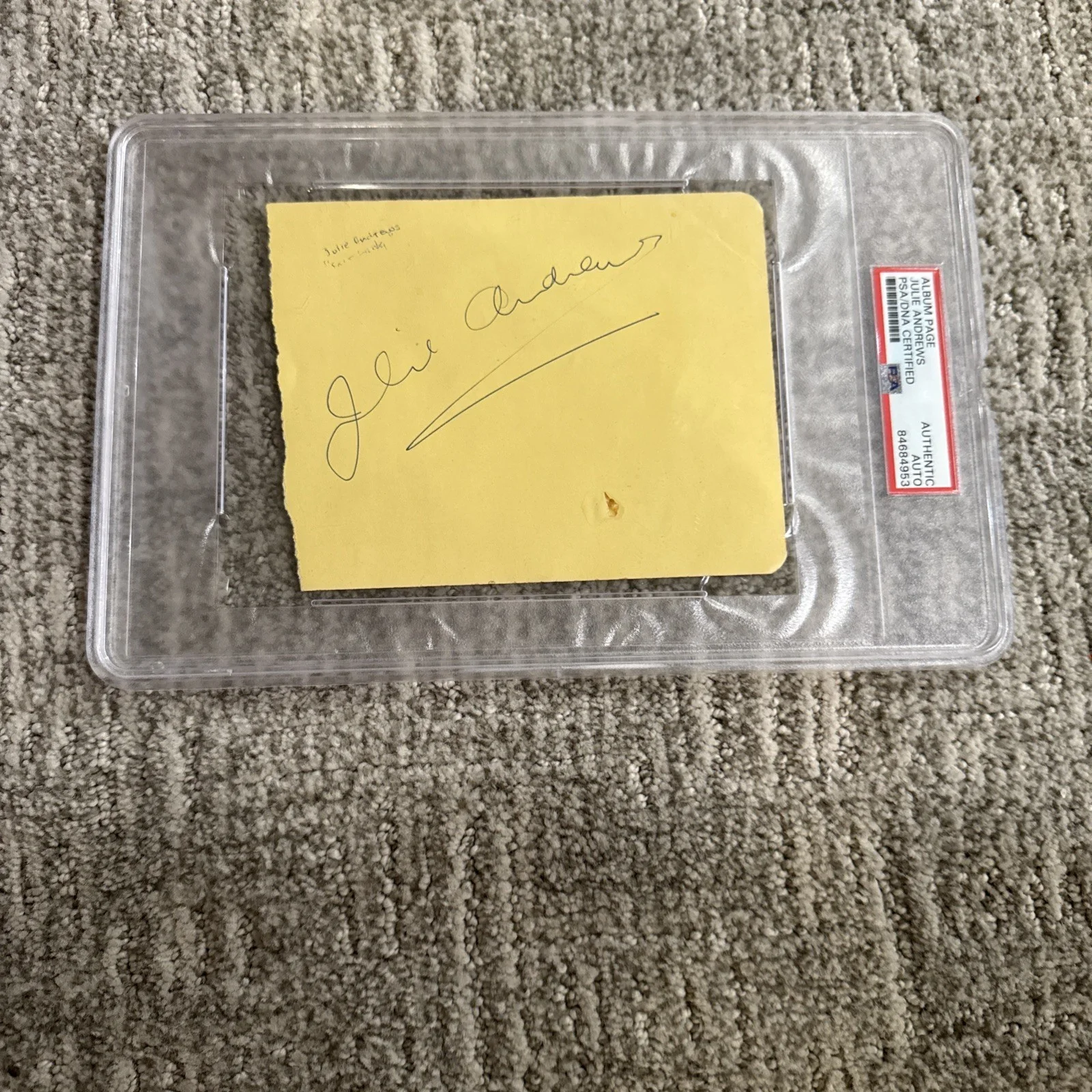 Julie Andrews signed autograph 4x6 Cut Mary Poppins / Sound of Music PSA Slabbed, изображение 2