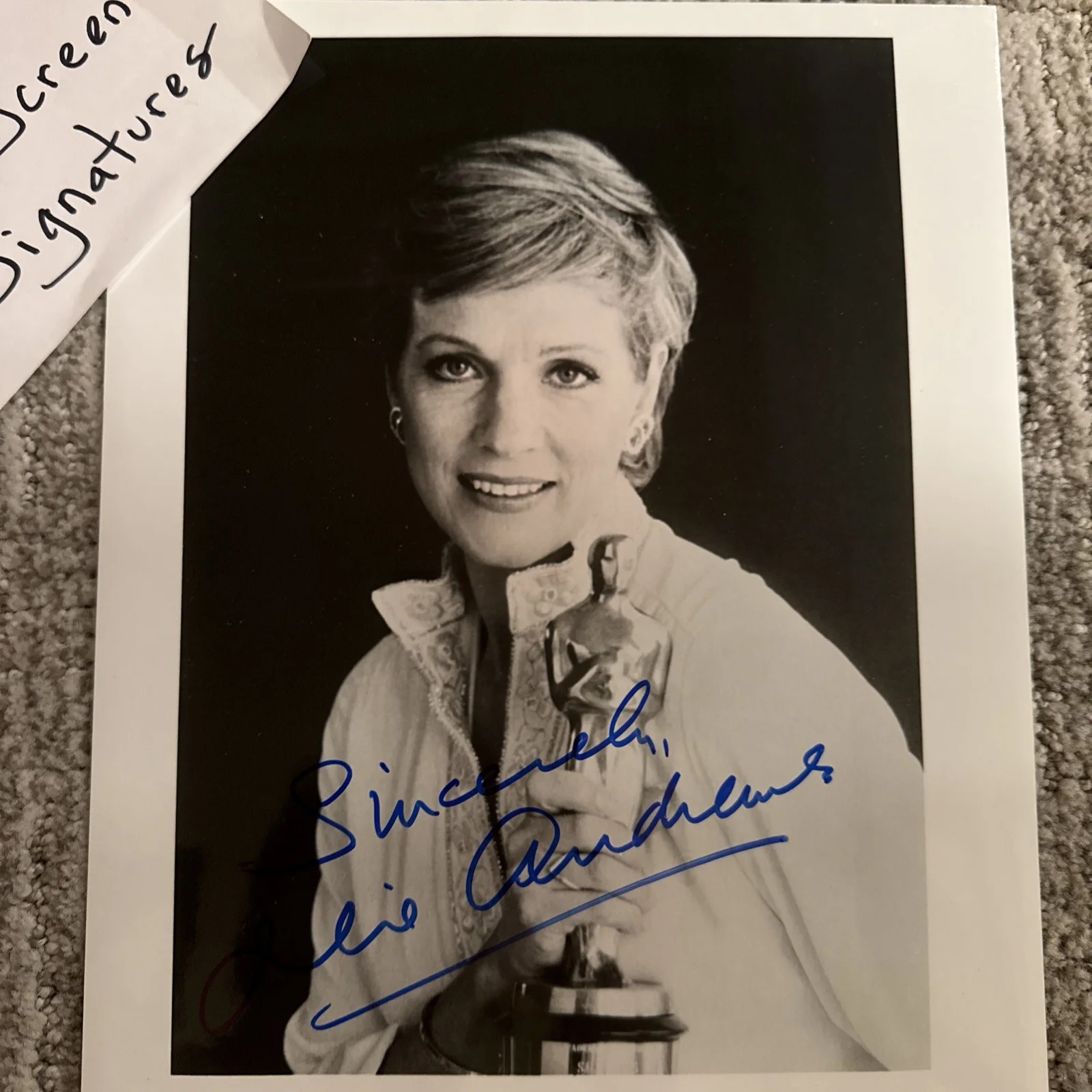 Julie Andrews Hand Signed Autograph JSA COA Original 8x10, image 2