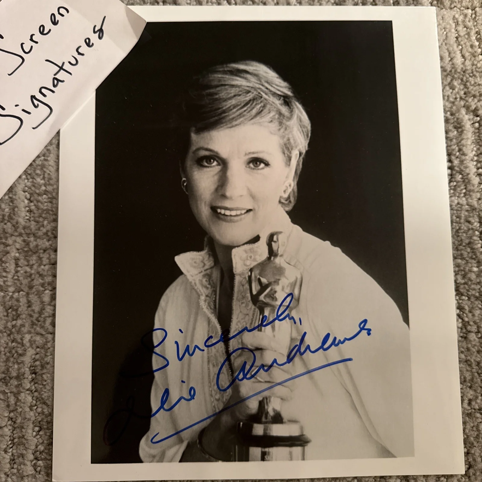 Julie Andrews Hand Signed Autograph JSA COA Original 8x10, image 3