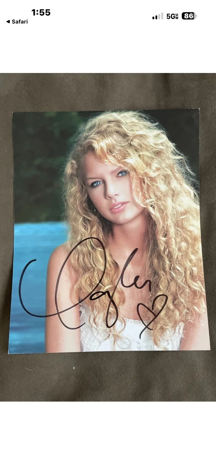 Taylor Swift hand signed early promo, rare 07, Debut Era, изображение 5