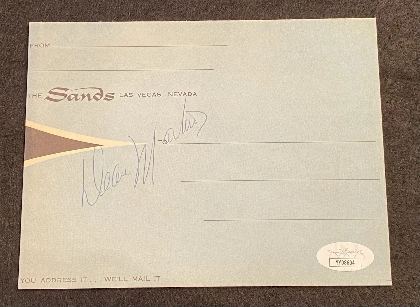 DEAN MARTIN signed Sands brochure JSA LOA autograph signature - Rat Pack Sinatra, изображение 3