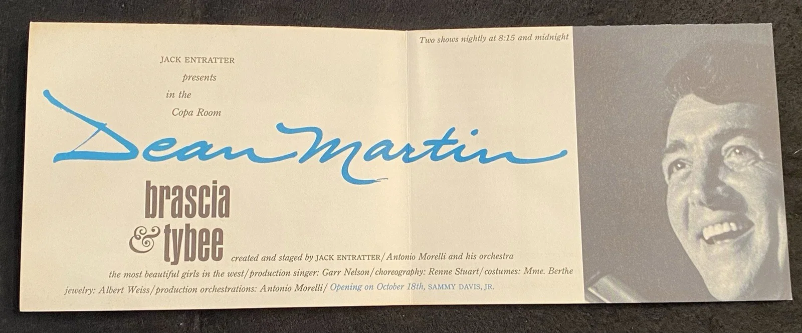 DEAN MARTIN signed Sands brochure JSA LOA autograph signature - Rat Pack Sinatra, изображение 5