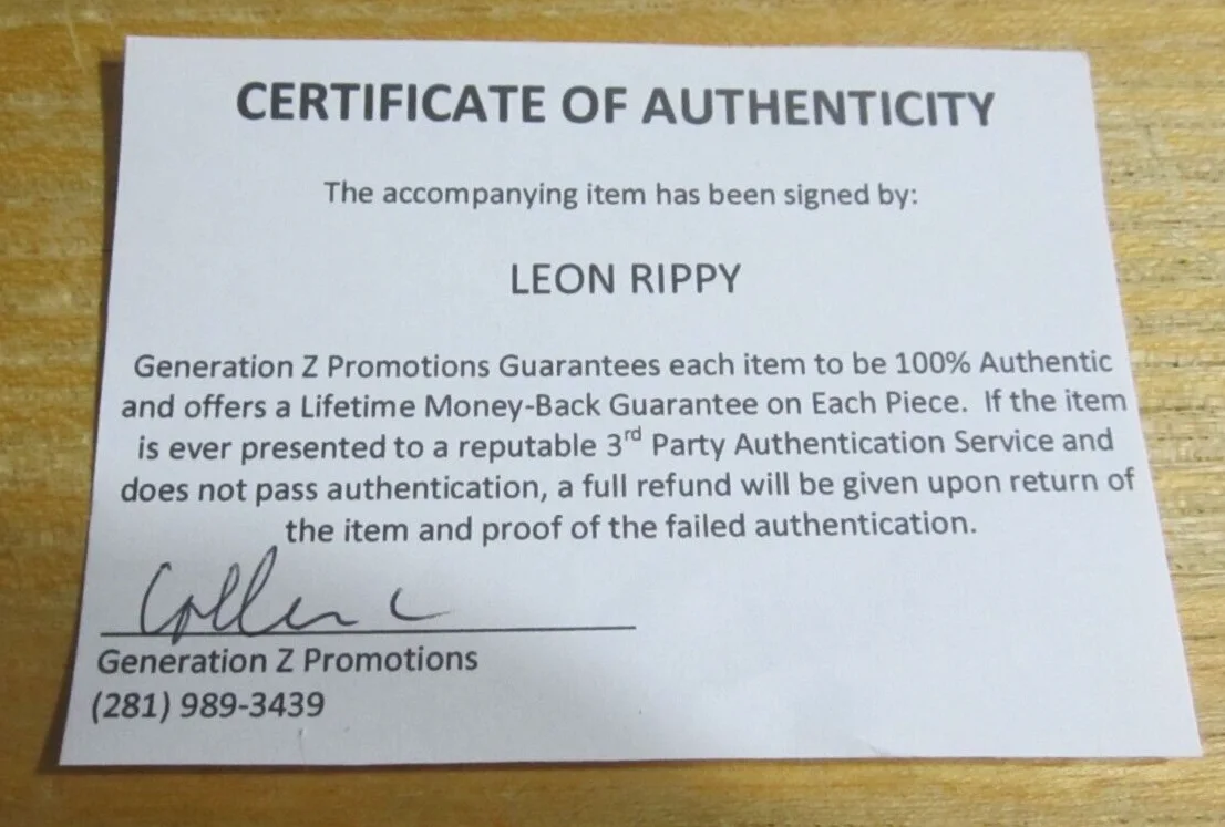 Leon Rippy — Leon Rippy Actor Autographed Signed 8X10 Photograph "Deadwood" Tom Nuttall, изображение 3