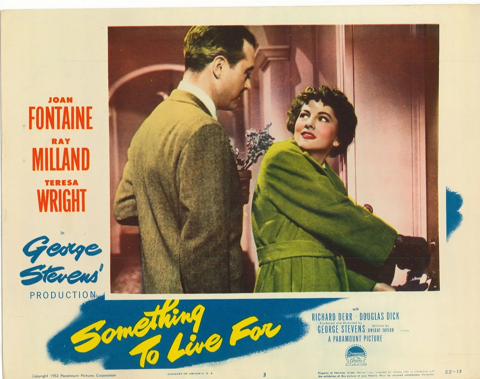 Something to Live for 5x ORIGINAL US Lobby Cards Joan Fontaine George Stevens 52, изображение 2