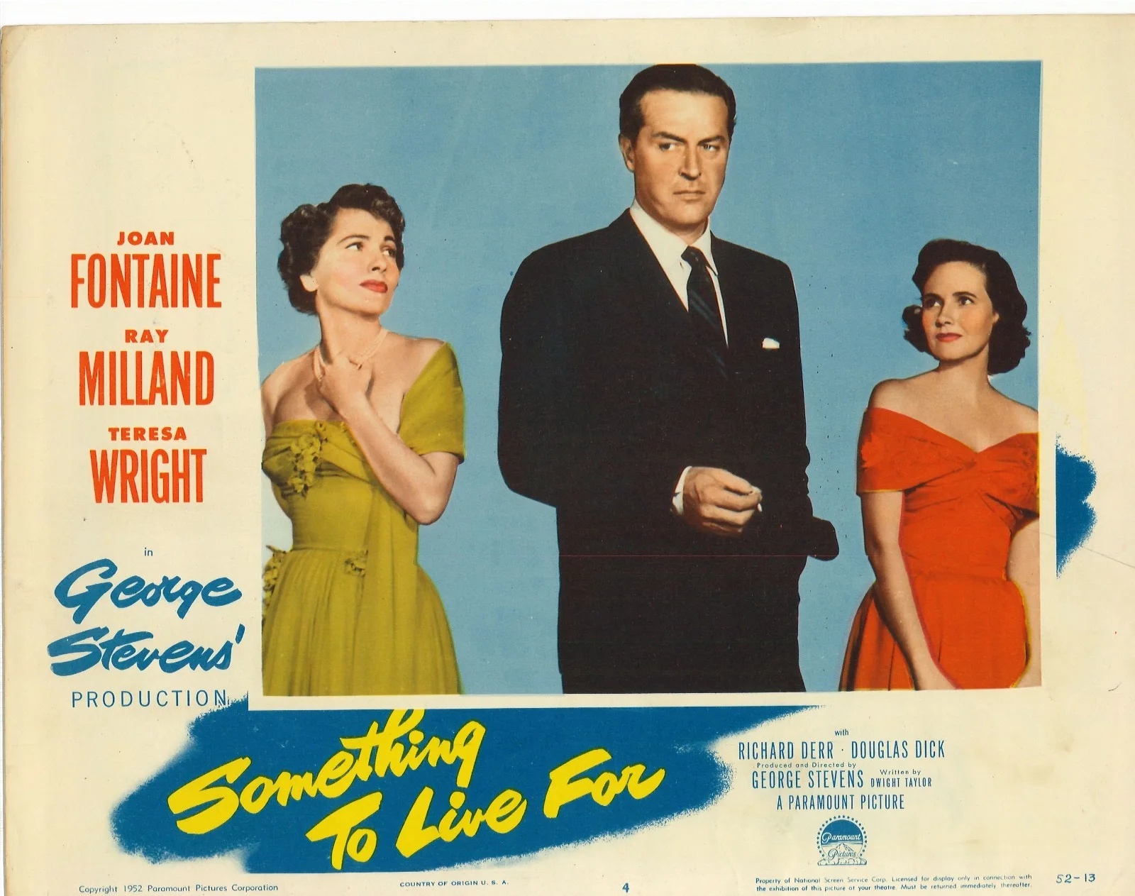Something to Live for 5x ORIGINAL US Lobby Cards Joan Fontaine George Stevens 52, изображение 3