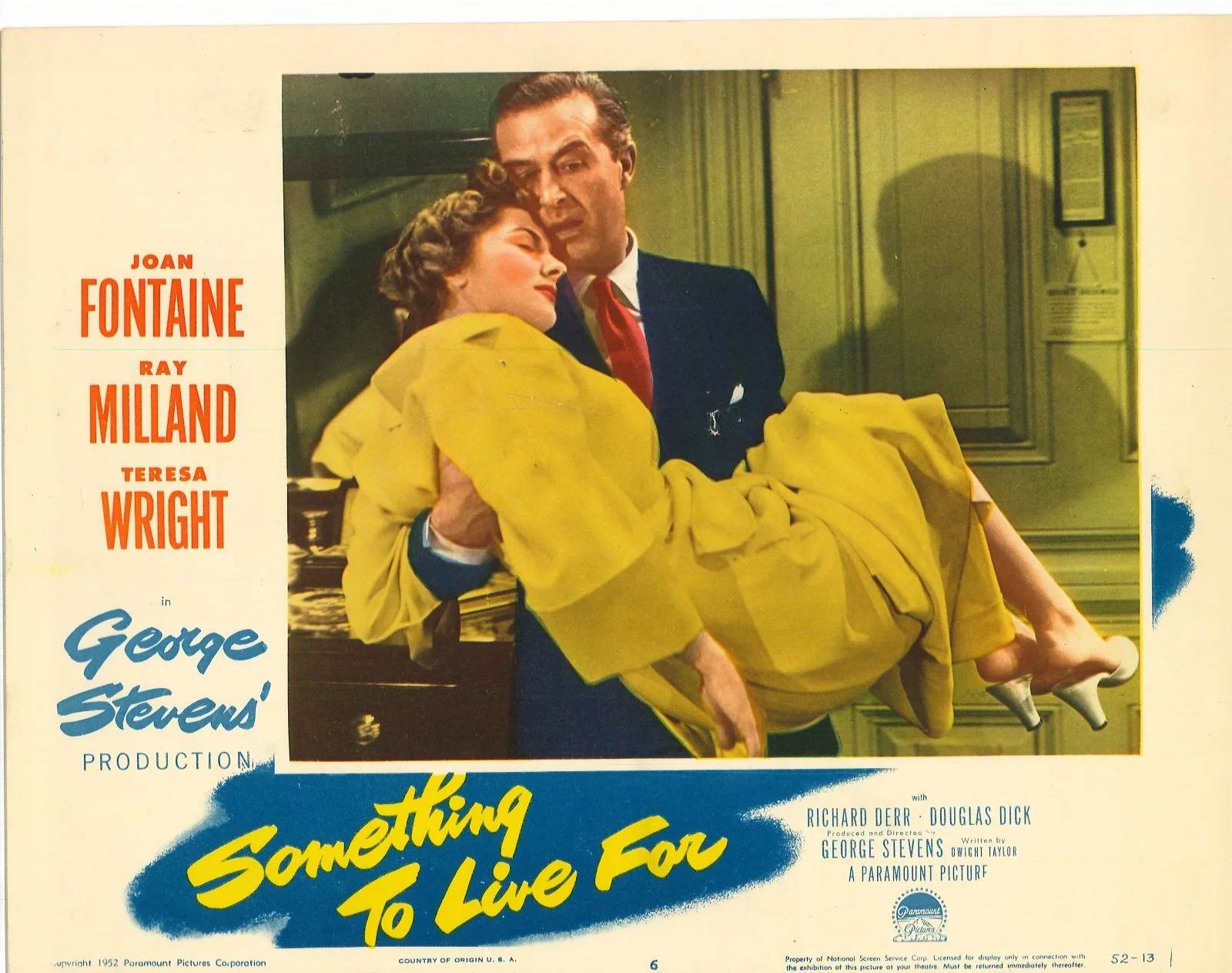 Something to Live for 5x ORIGINAL US Lobby Cards Joan Fontaine George Stevens 52, изображение 4