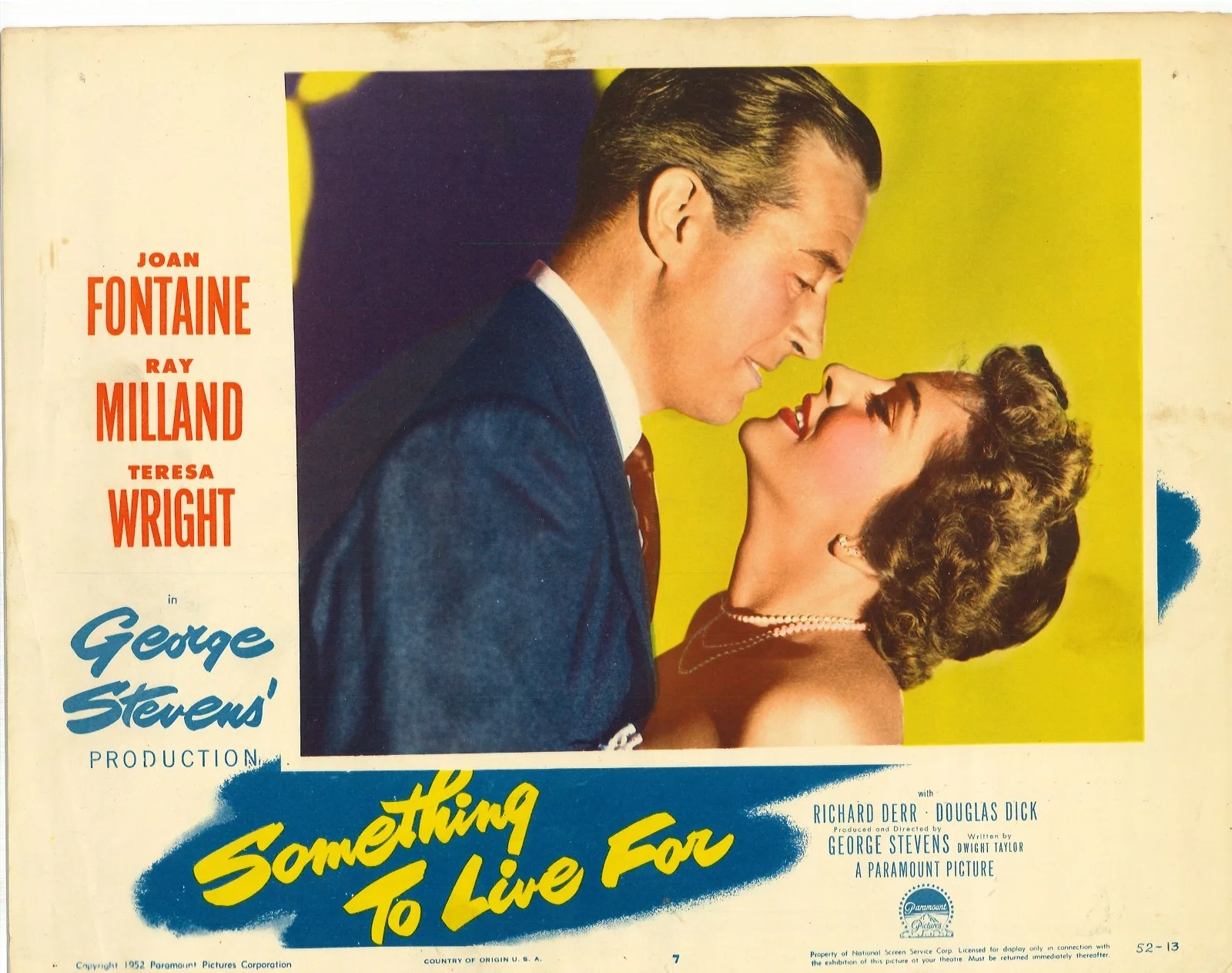 Something to Live for 5x ORIGINAL US Lobby Cards Joan Fontaine George Stevens 52, изображение 5